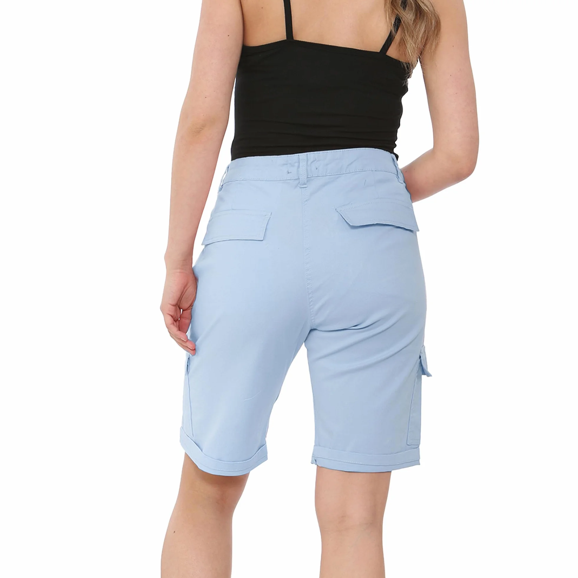 NOROZE Pantalones Cortos Chinos de Combate de algodón, M para Mujer