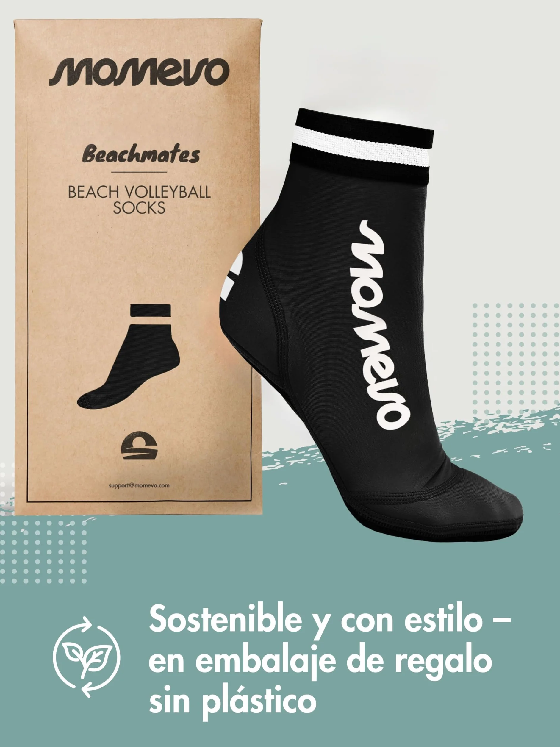 Calcetines de voleibol de playa Beachmates – Calcetines de playa protectores de neopreno y elastano – protección ideal contra el frío y el calor
