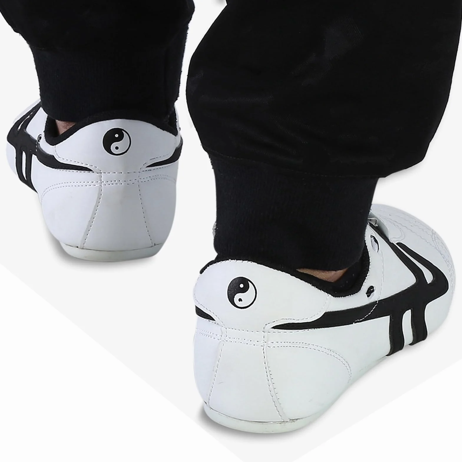 Alomejor Zapatos de Taekwondo Artes Marciales Zapatilla de Boxeo Karate Kung Fu Tai Chi Negras Ligeras