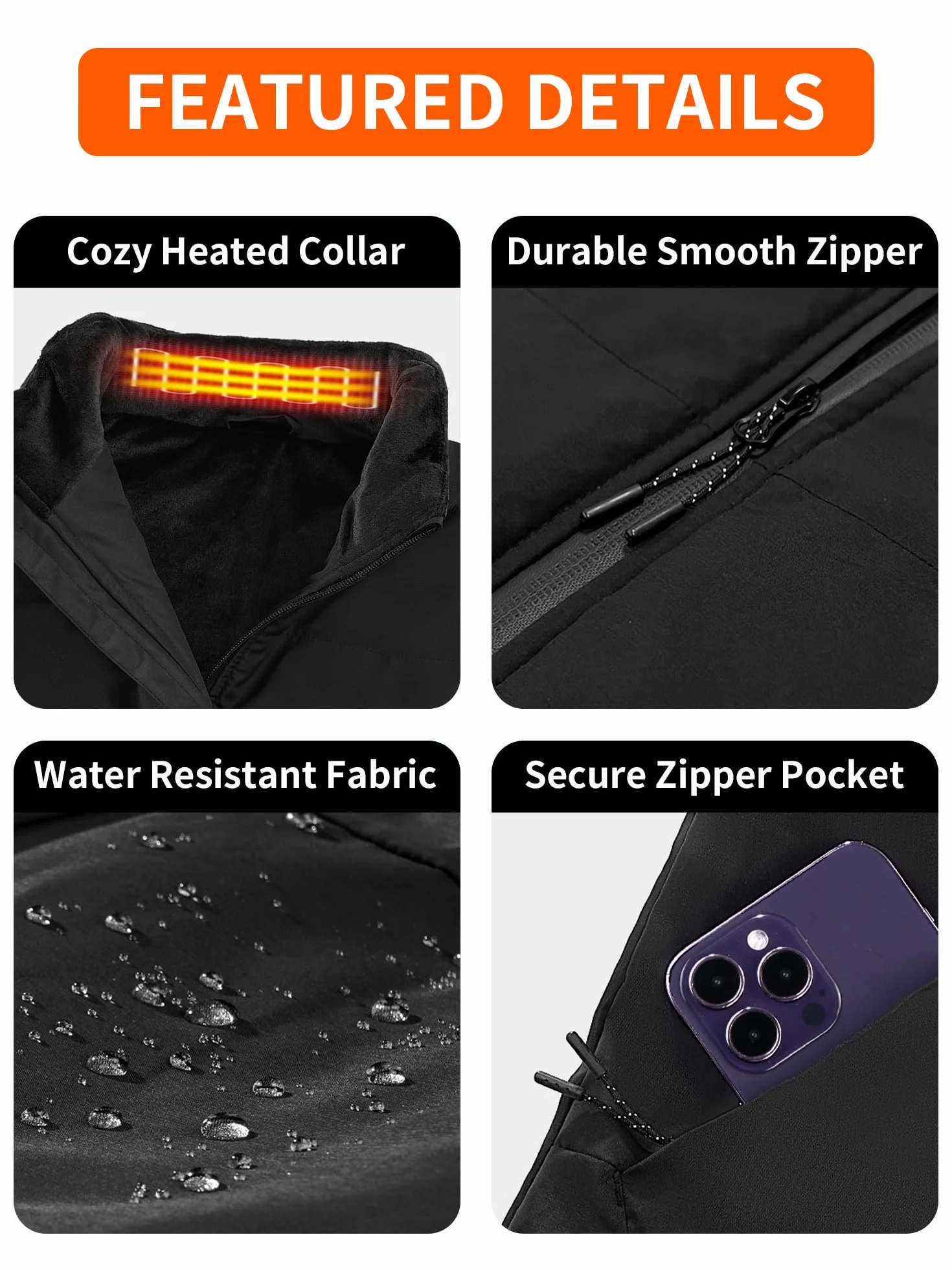 Chaleco Térmico Para Hombres Y Mujeres Con Banco De Energía, Chaqueta Térmica Sin Mangas Con 3 Niveles De Temperatura, Calentador Corporal Térmico Lavable Para Actividades Al Aire Libre