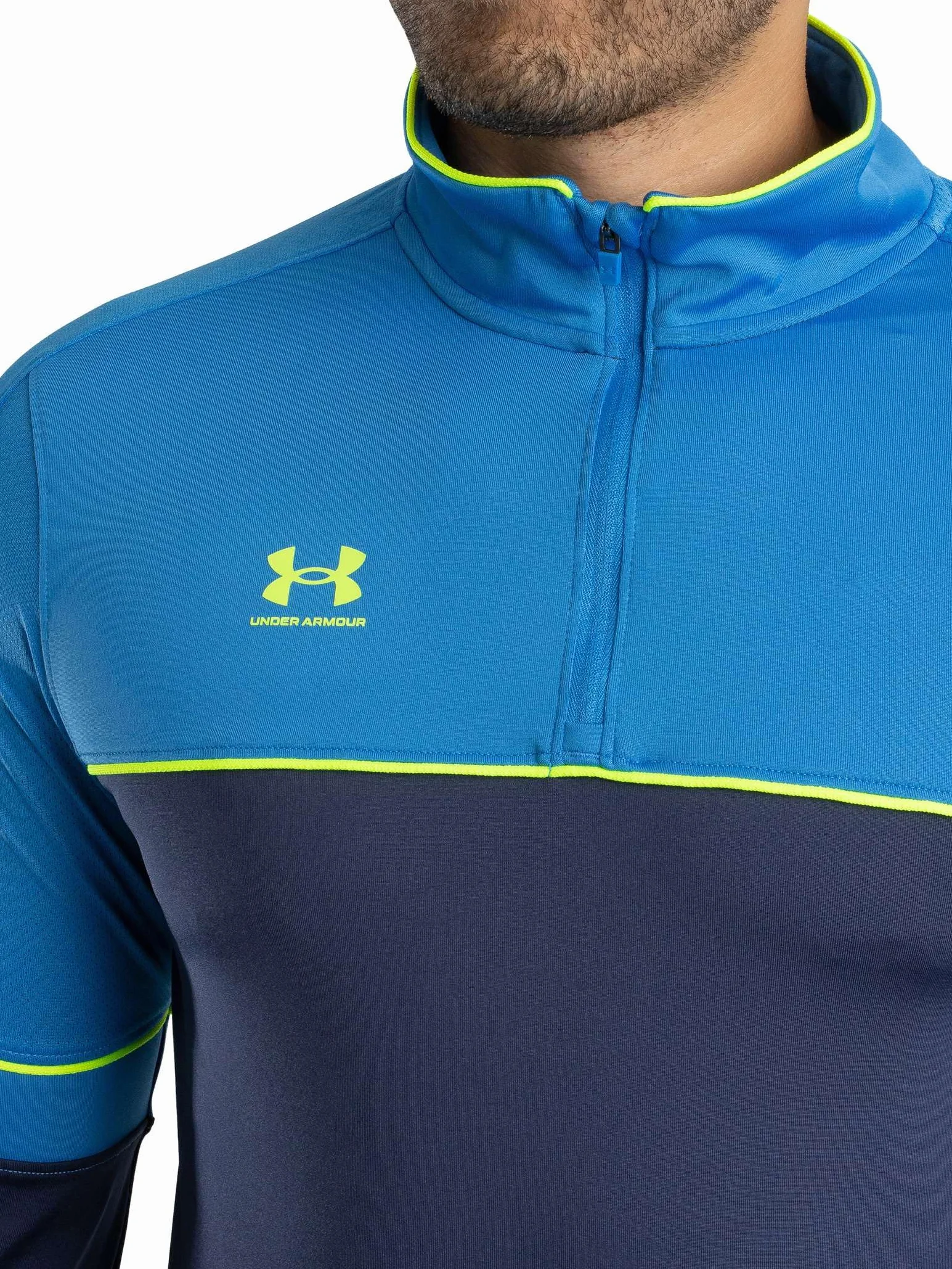 Under Armour Hombre Chaqueta De Entrenamiento Challenger Con Cremallera De 1/4, Grey