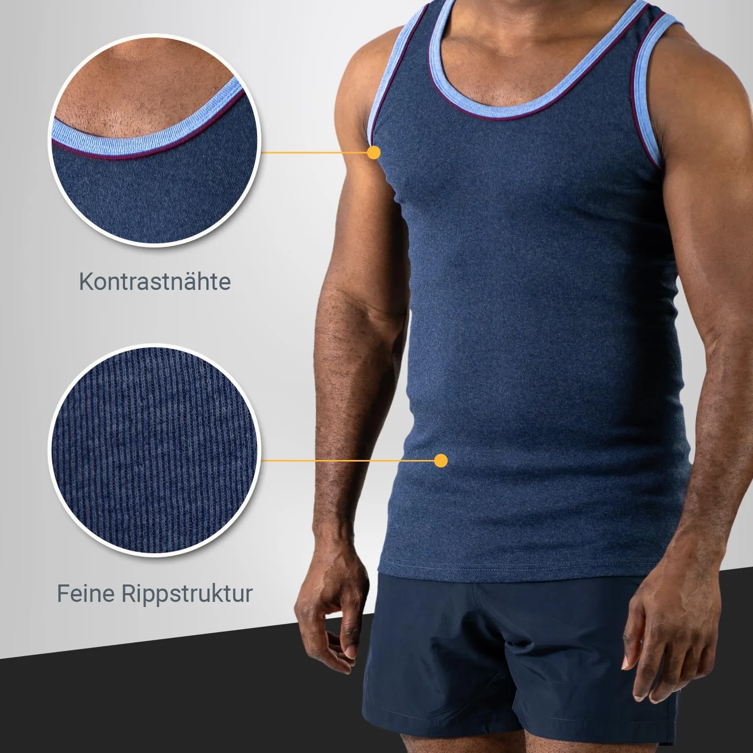 MT - Camiseta interior - Sin mangas - para hombre