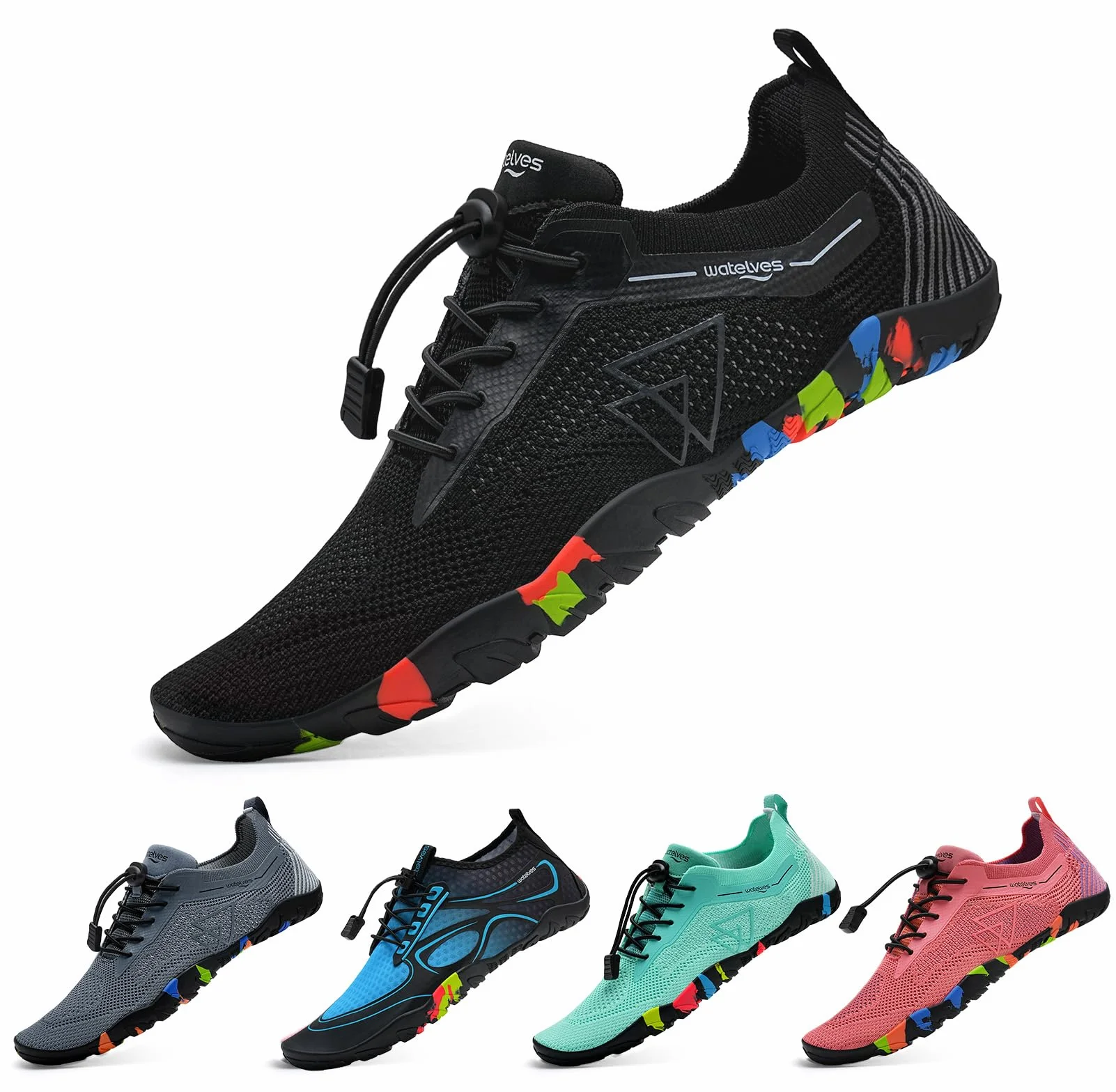 WateLves Zapatos de Agua Secado Rápido Antideslizante Playa Buceo Surf Deportes Acuáticos Senderismo Yoga Tallas 36-48