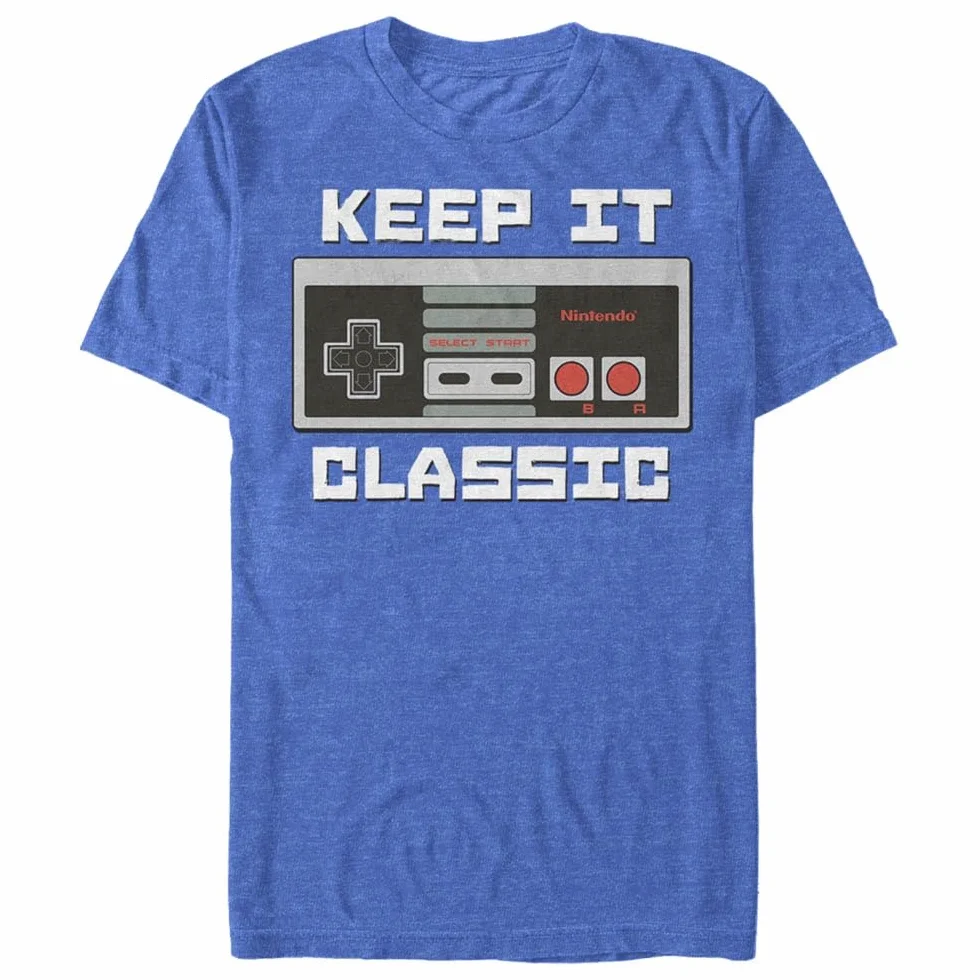 Nintendo Keep It Classic T-Shirt Camiseta para Hombre