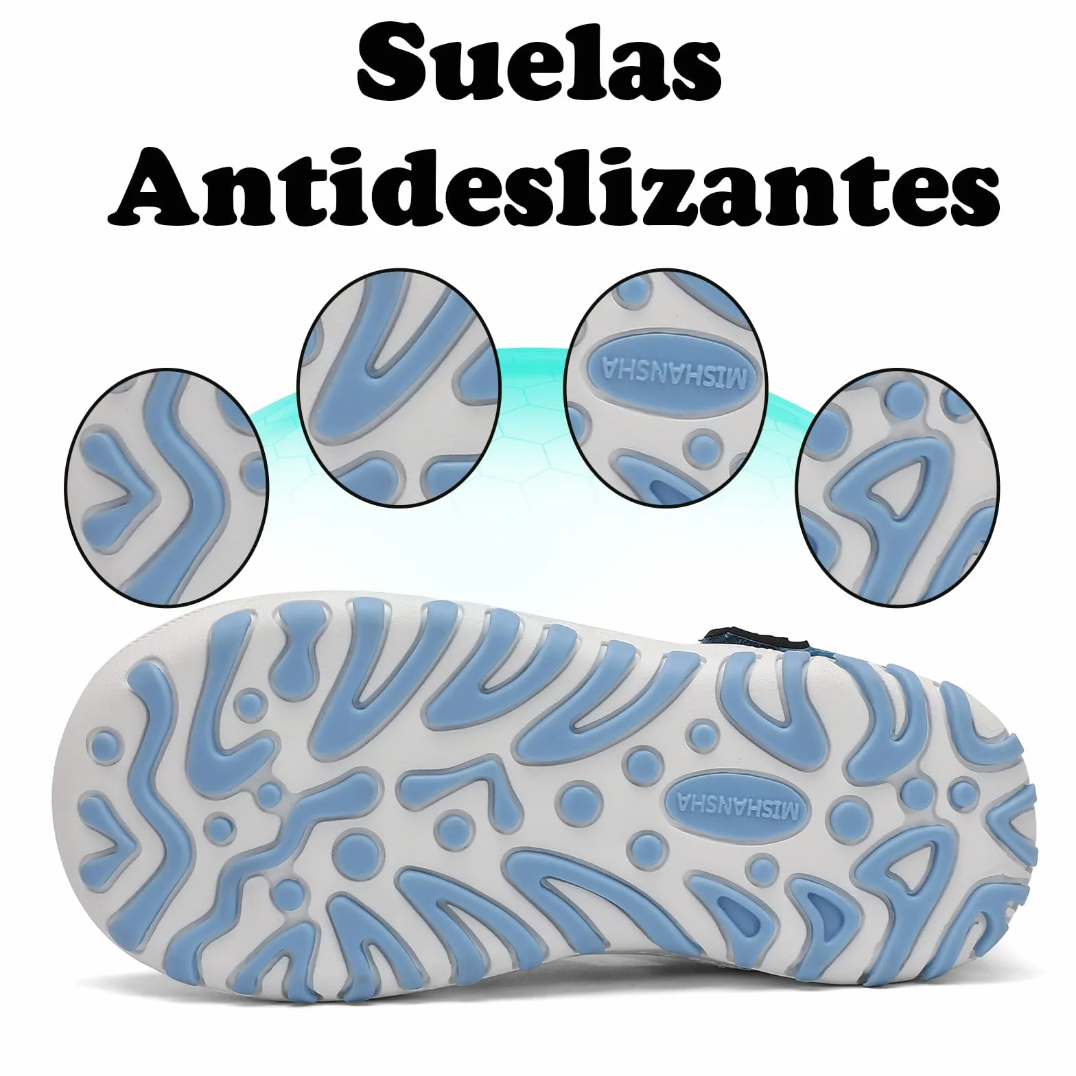 Mishansha Niños Sandalias Cerradas Trekking Verano Zapatos al Aire Libre Transpirable 24-38 EU