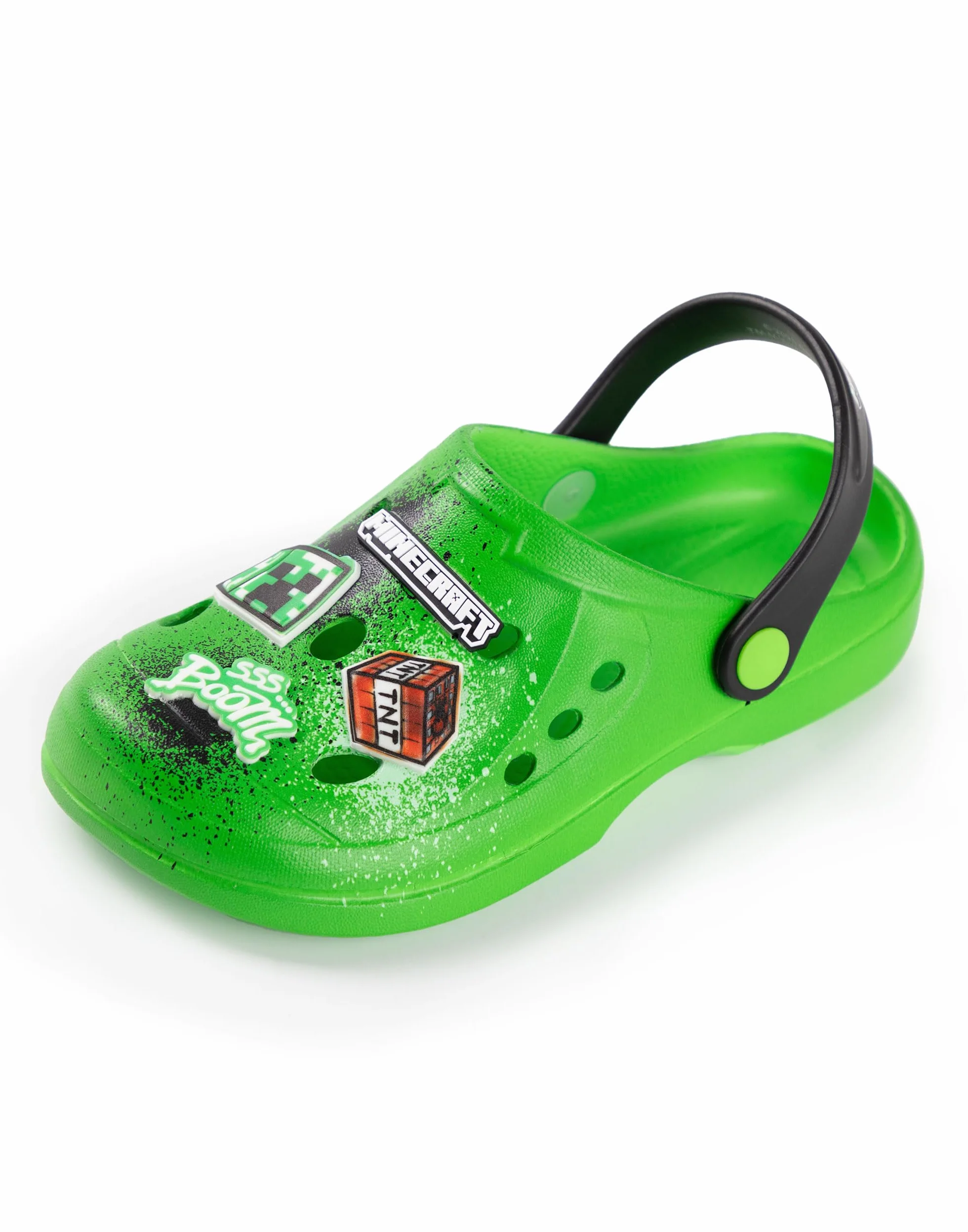 Minecraft Zuecos Creeper Verdes | Calzado de Playa para Niños | Diseño de Dibujos Animados TNT Boom | Estilo Urbano | Accesorios de Videojuegos para