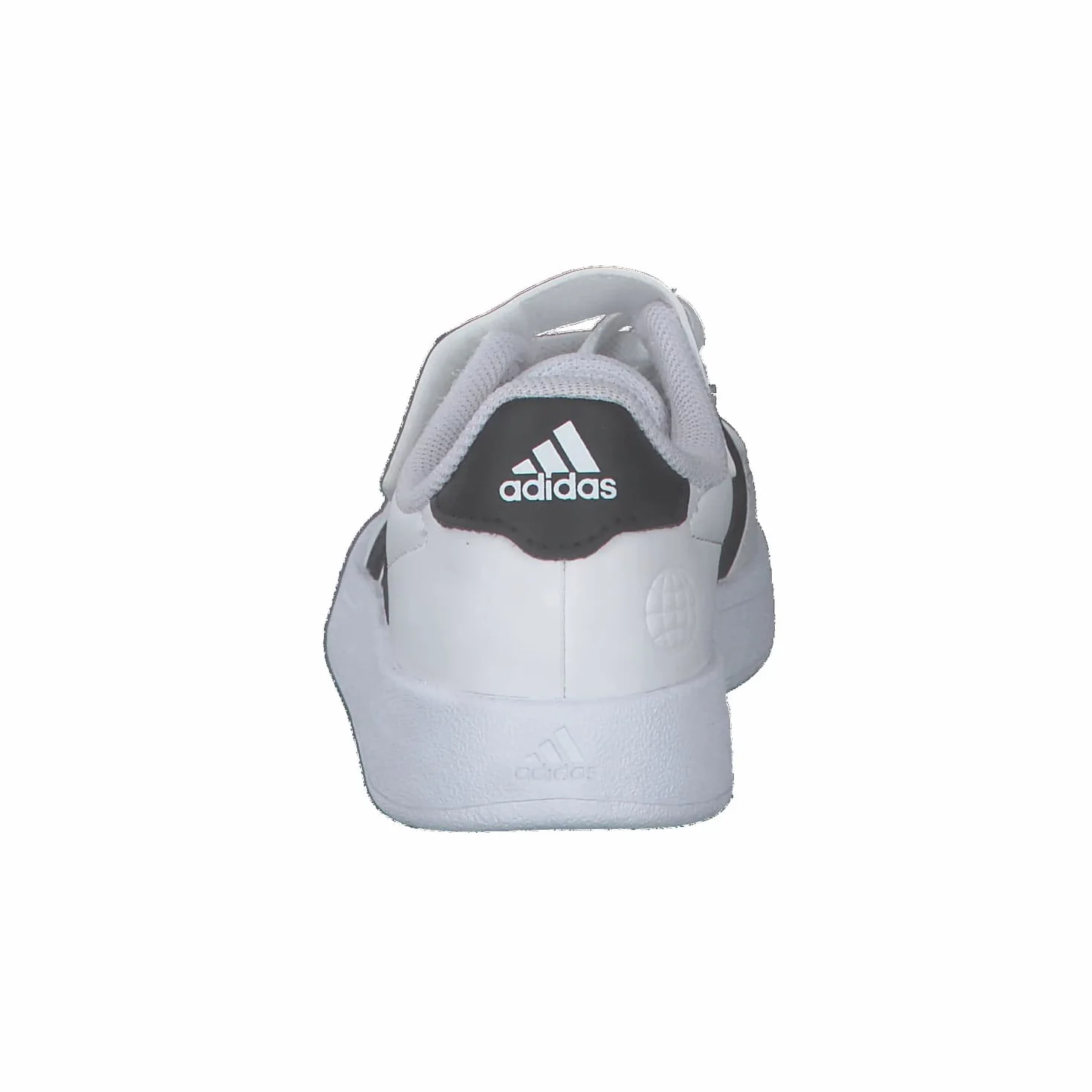 Adidas Breaknet Lifestyle Court Elastic Lace Top Strap Shoes, Cloud White/Core Black, 33 EU