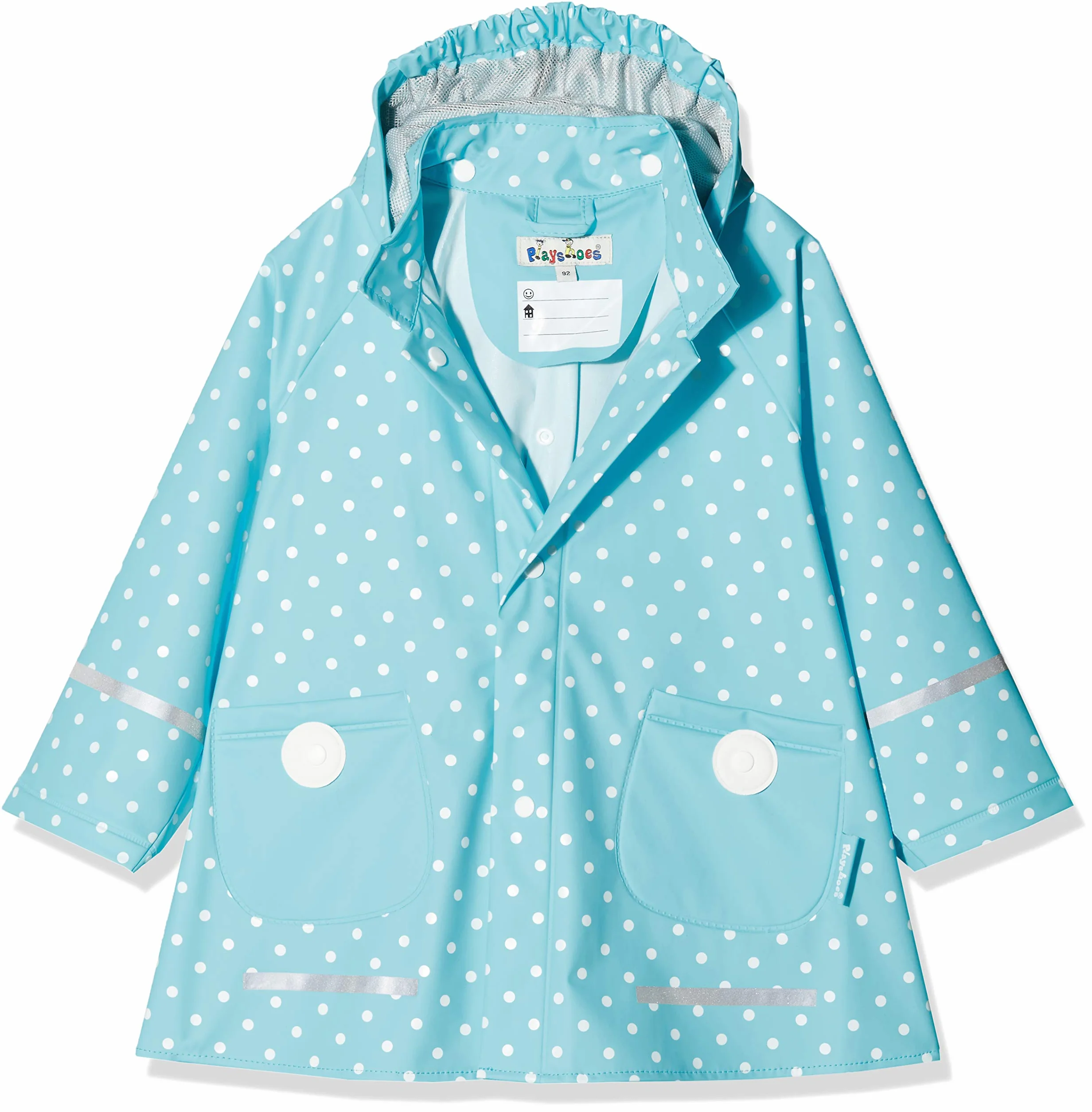 Playshoes Rain Coat Fireman, Waterproof - Chaqueta de manga larga para niña