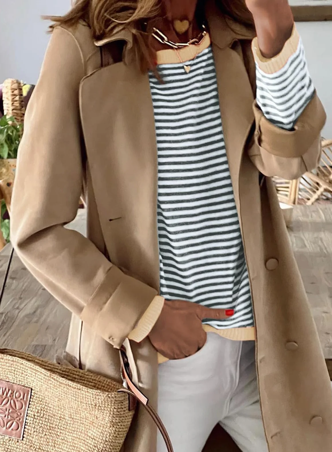 Cuptacc Sudadera Mujer Manga Larga Cuello Redondo Algodón, Beigerrot