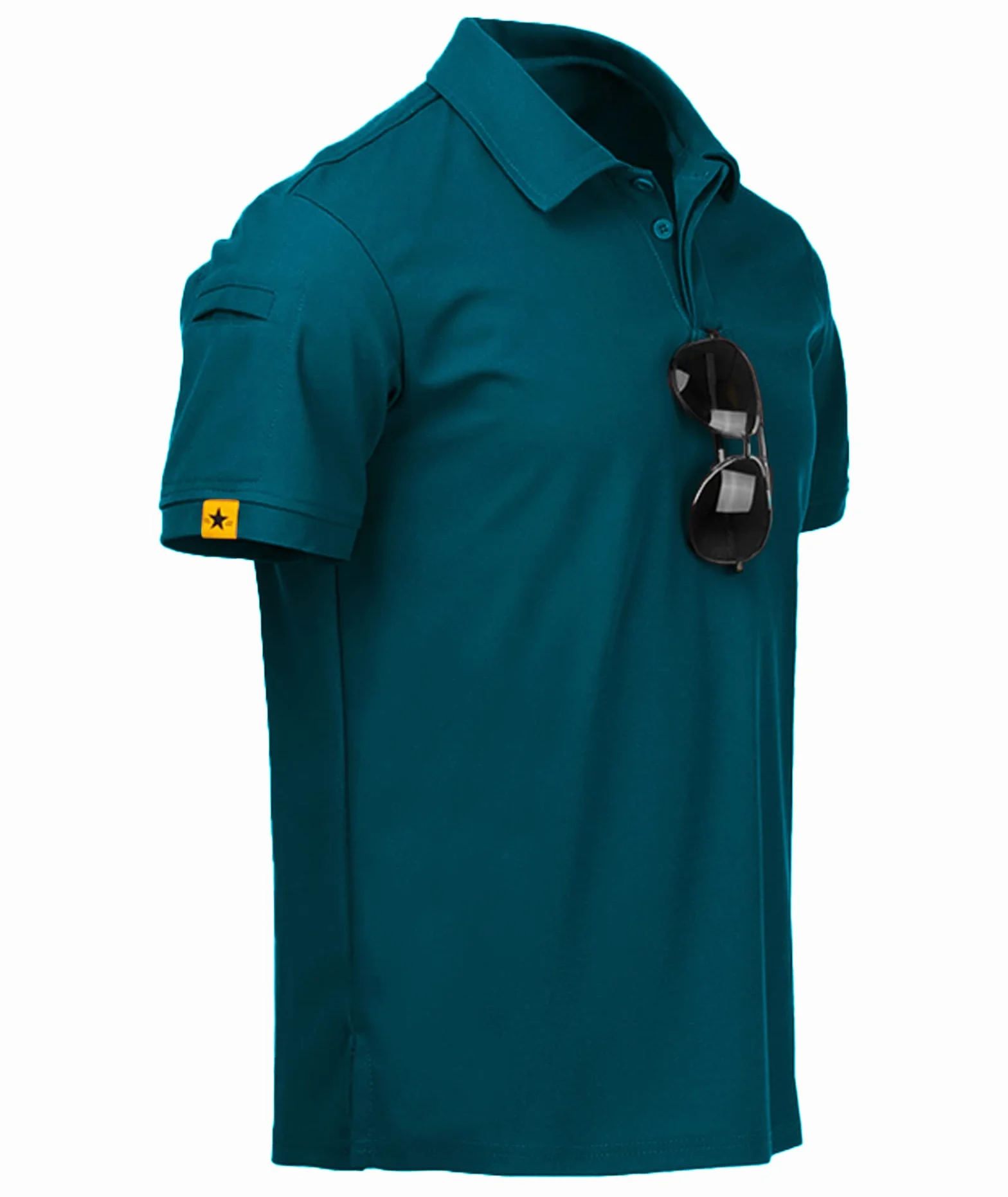 Jacketown Polo Manga Corta para Hombre Secado Rápido Transpirable Tenis Golf Camisa Deportiva