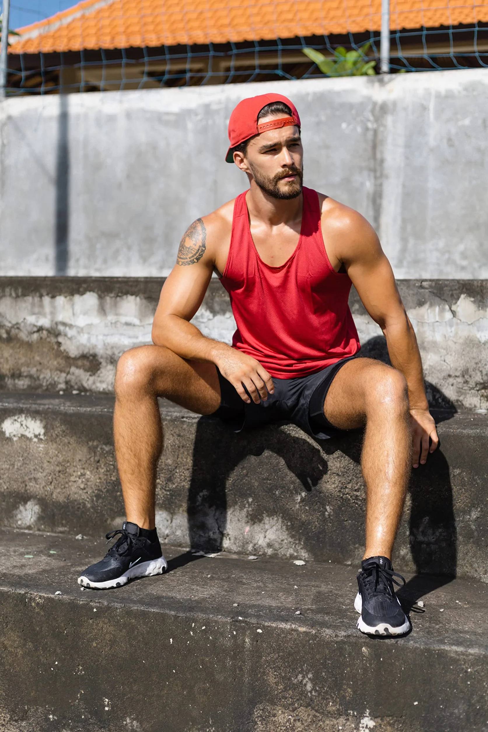 frueo 3 Pack Camiseta de Tirantes Deportiva Hombre Culturismo Fitness Tank Top Hombre Gym sin Mangas T-Shirts Chaleco