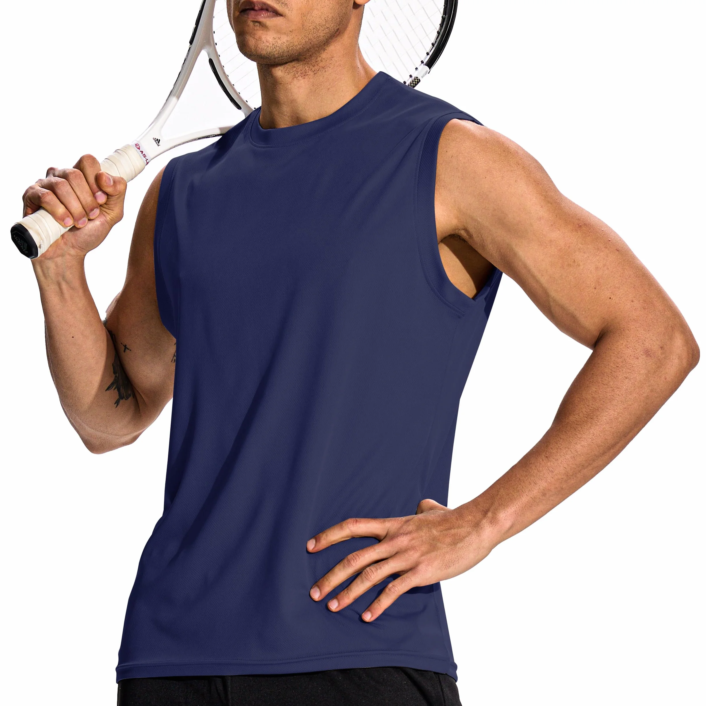 Hioutdoor 3 O 5 Confezioni Canotta Sportiva Da Uomo Senza Maniche Camicia Fitness Sotto Le Ascelle Muscolare Ad Asciugatura Rapida Corsa Traspirante Palestra Funzionale Gilet Multipack