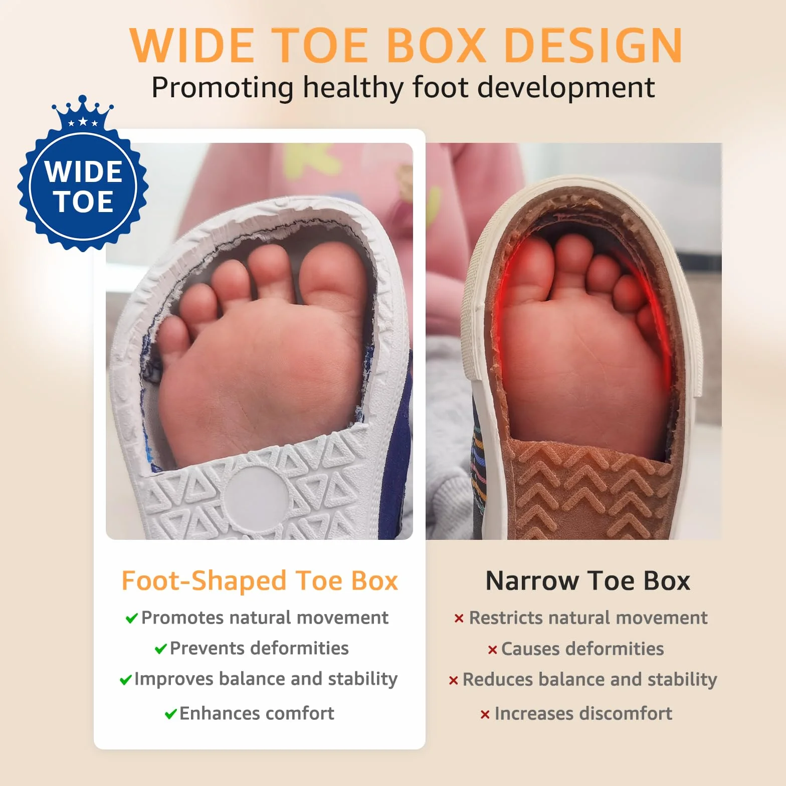 STQ KIDS Barefoot Niños Zapatillas Deportivas Niña Moda Clásicas Calzado Respetuoso Bebe Primeros Pasos Non-Slip Descalzo con Caída Cero al Aire Libre para Mejor Regalo