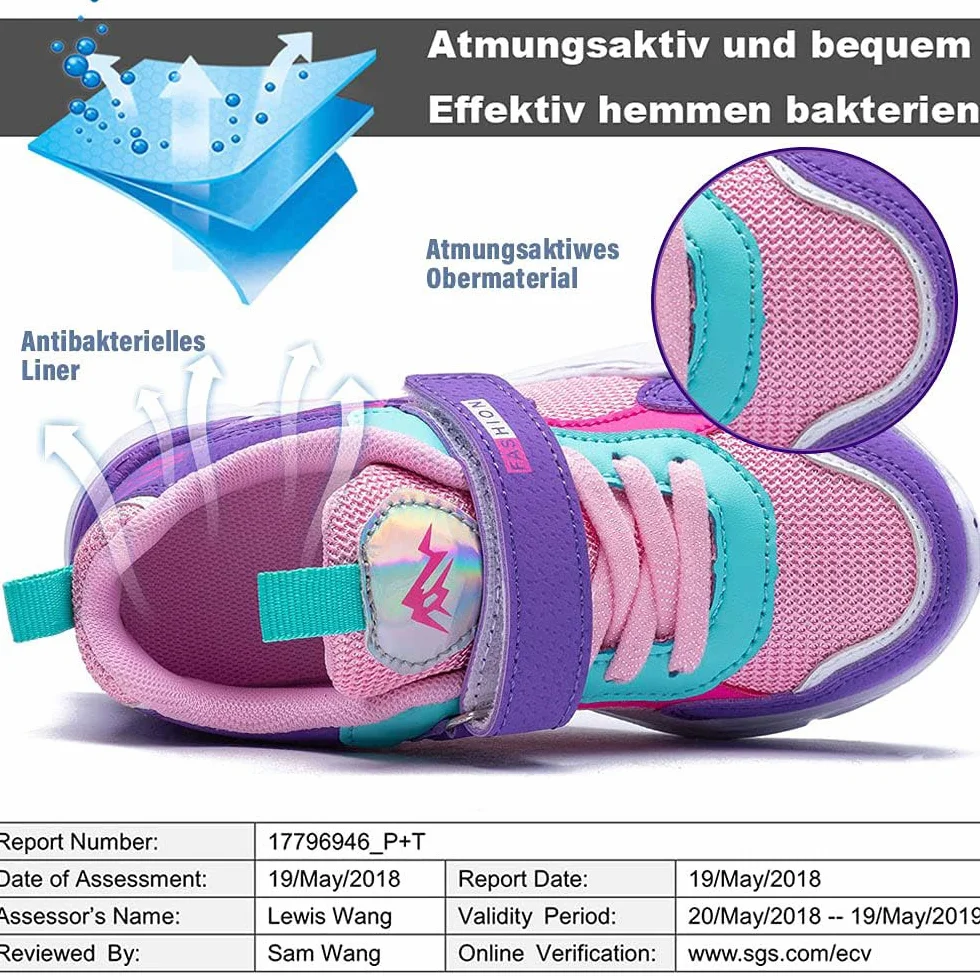 Zapatillas de Niños Niñas Zapatos de Correr Deportivas Ligeras Tenis de Running Shoes de Walking Sneakers Baloncesto Transpirable Cómodo Calzado Deportivo Unisex