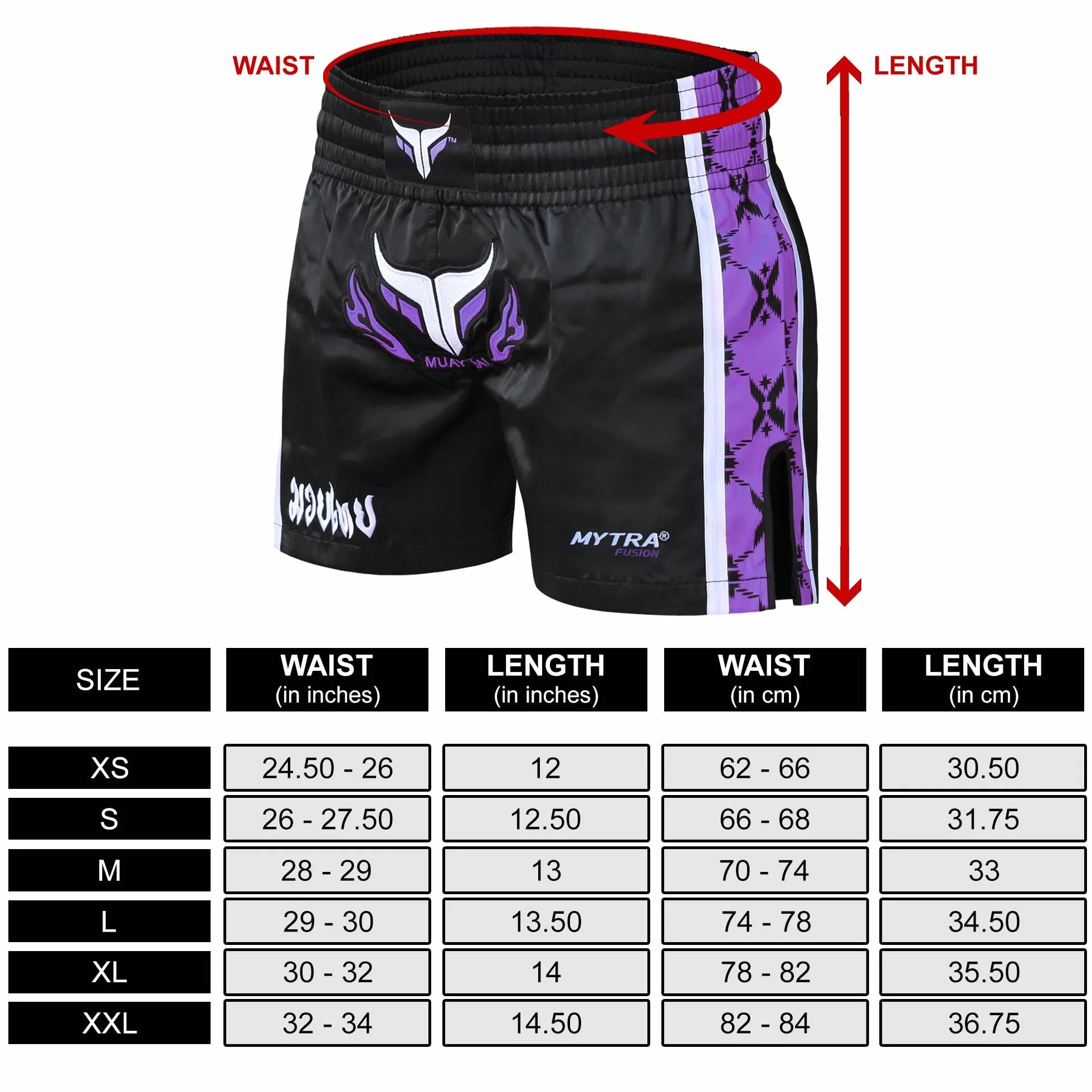 Mytra Fusion Pantalones Cortos de Muay Thai para Mujer, de Longitud Corta, Ideales para Lucha en Jaula, MMA, Kickboxing, Entrenamiento y Artes Marciales.