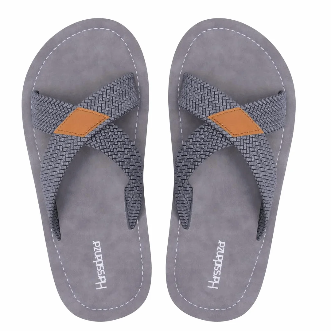 Harssidanzar Zapatillas cruzadas masculinas sandalias ligeras zapatillas de verano,adecuadas para el secado rápido en interiores y exteriores KM229EU