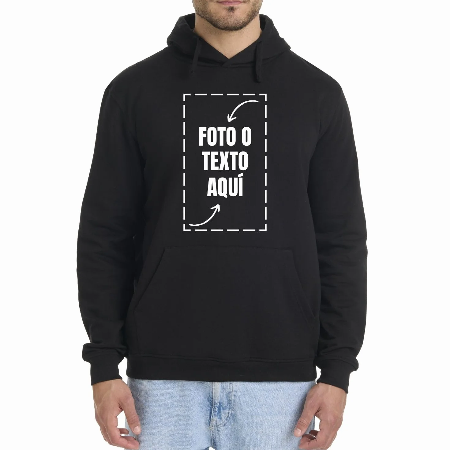 latostadora Sudadera Personalizada Hombre Mujer - Sudaderas Personalizadas Capucha - Sudaderas para Personalizar - Sudadera Personalizable por Delante y Detras - Personalised Hoodie Regalo