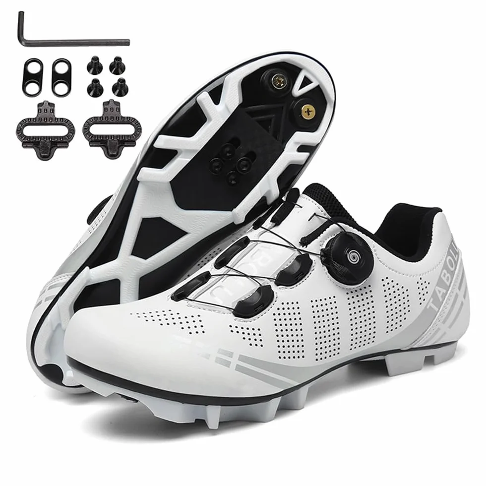 Hixingo Zapatilla Ciclismo Hombre Mujer Zapatos Bicicleta Montaña MTB SPD Lock 36-47 EU