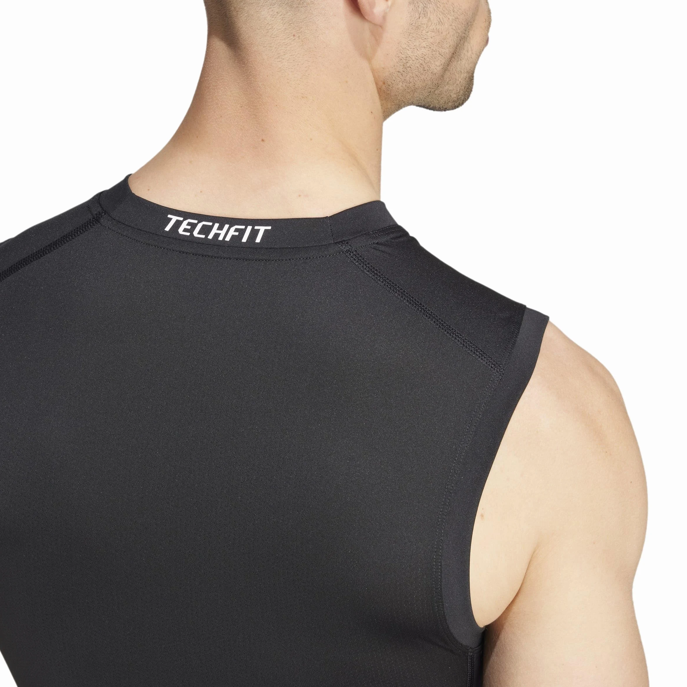 adidas Men's Camiseta sin Mangas de Entrenamiento de compresión Techfit