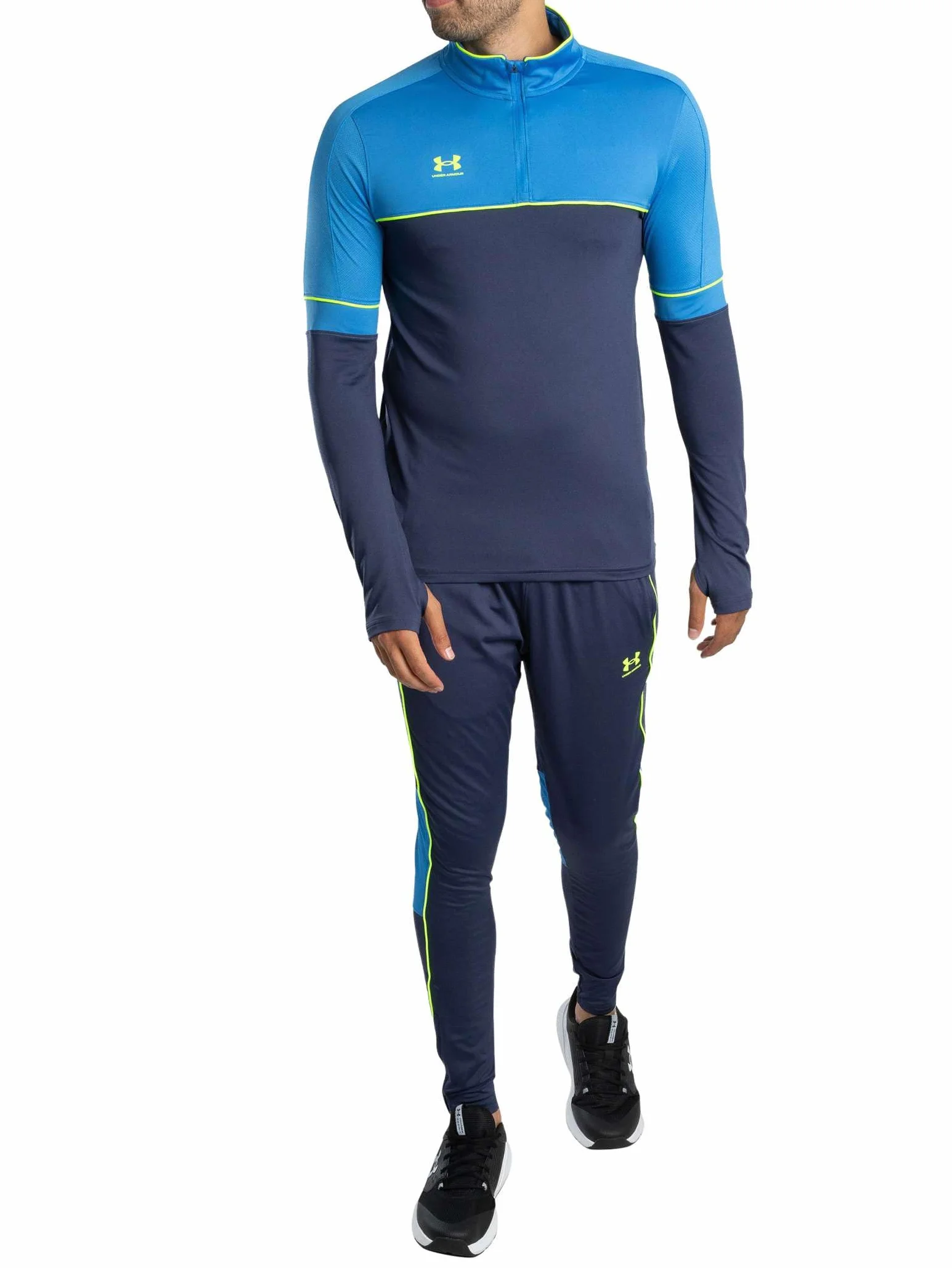 Under Armour Hombre Chaqueta De Entrenamiento Challenger Con Cremallera De 1/4, Grey