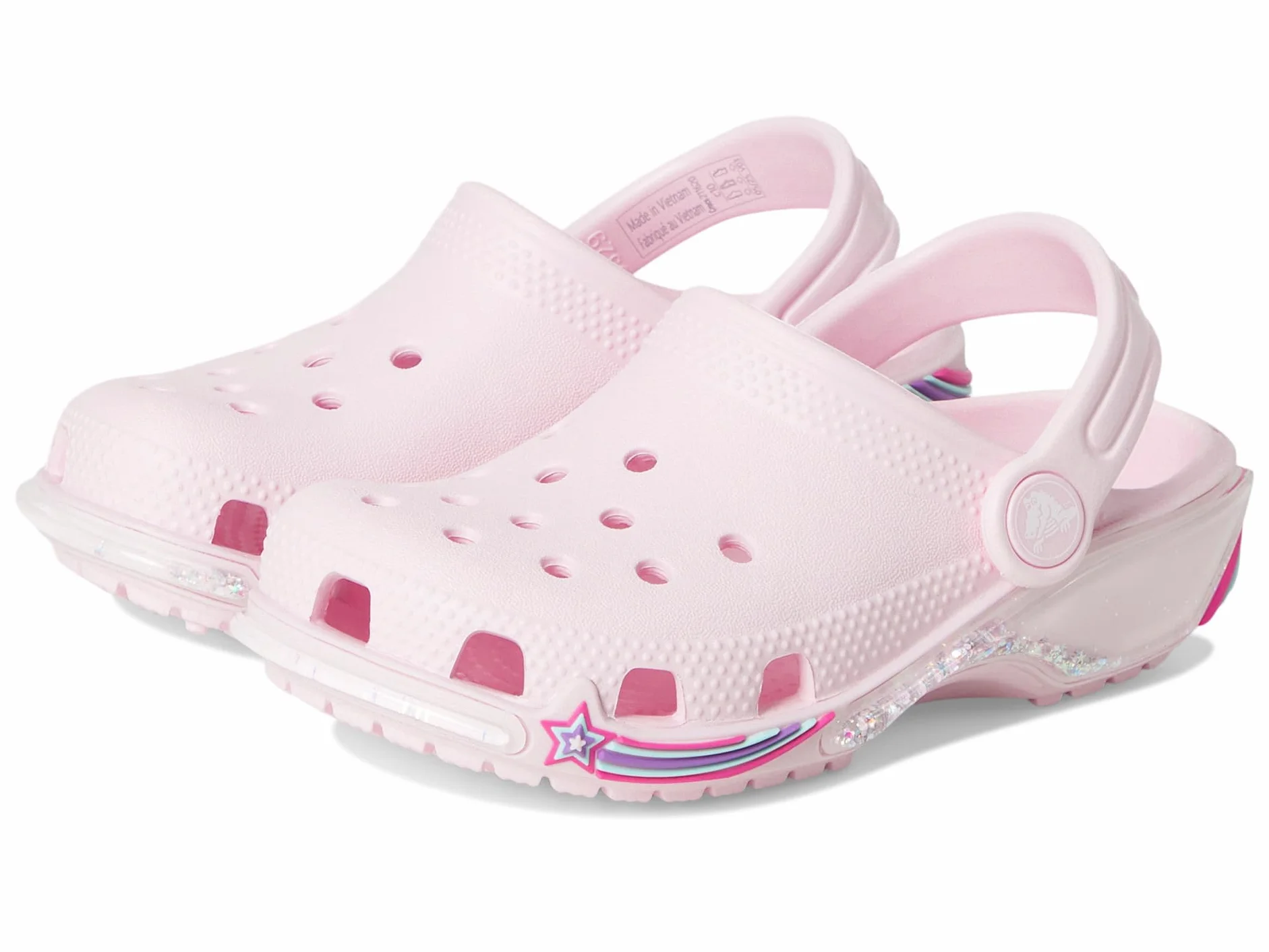 Crocs Classic Star Sparkle Shaker Clog T, Zuecos Unisex niños