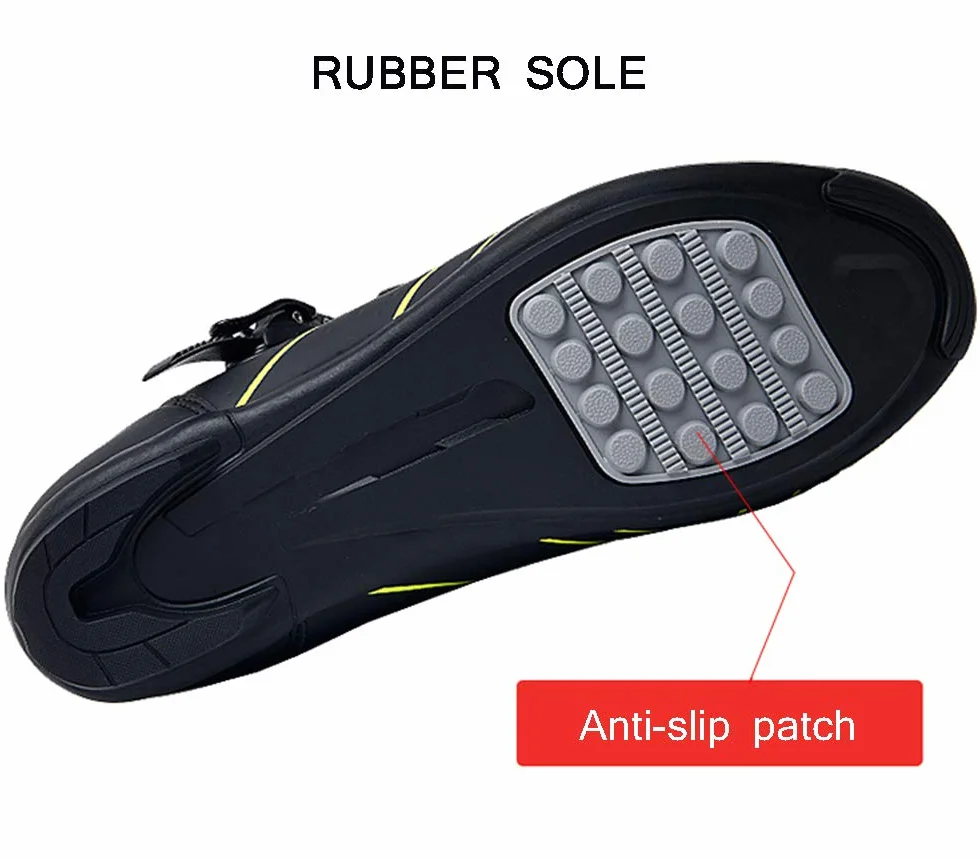 Earnmore Zapatillas de Ciclismo Antideslizantes, Zapatillas de Bicicleta de Carretera y Montaña de Fibra de Carbono Transpirables, Zapatillas Deportivas Asistidas con Tiras Reflectantes