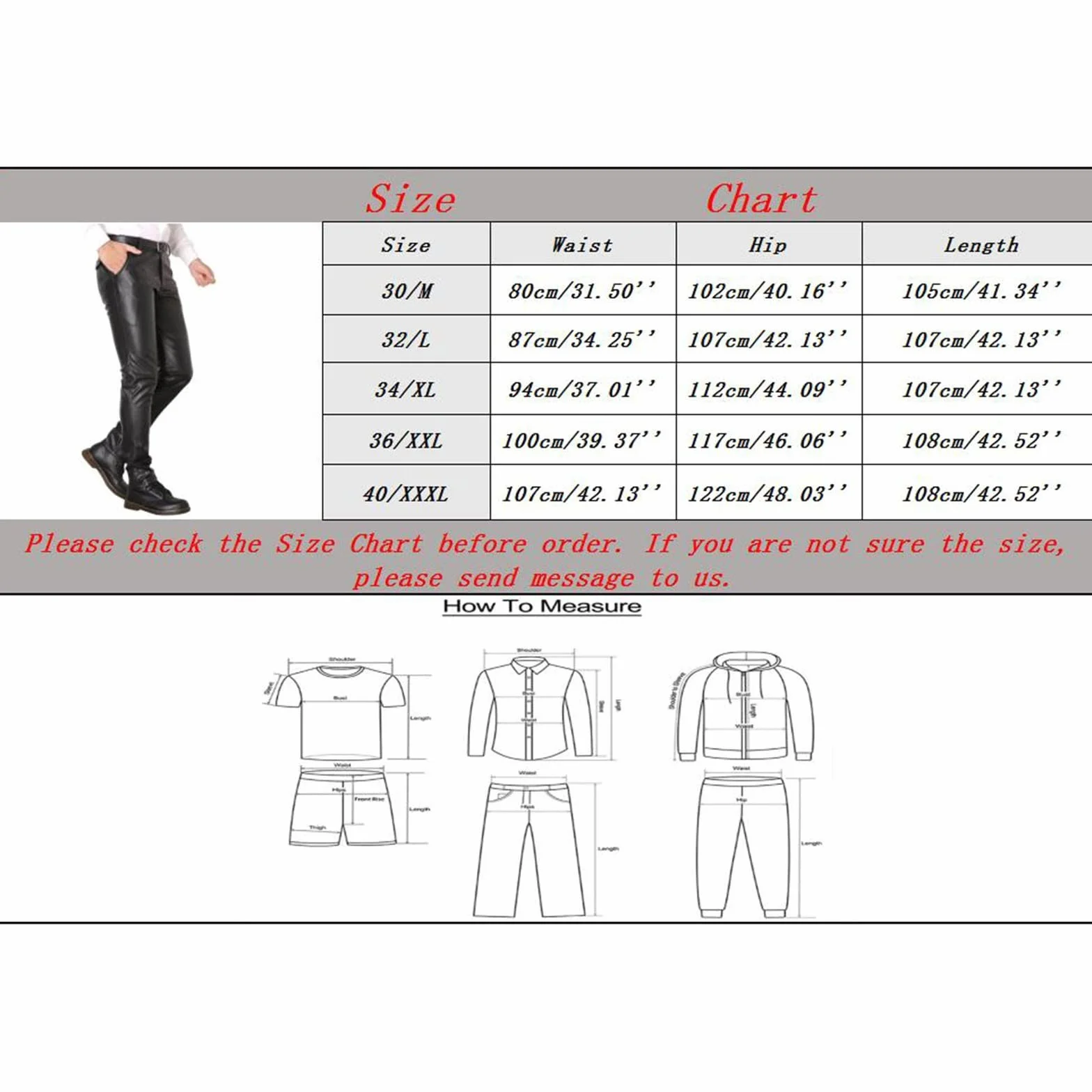 2026 Pantalones de cuero de corte estrecho para hombre Leggings color elástico tendencia motocicleta pantalones de cuero