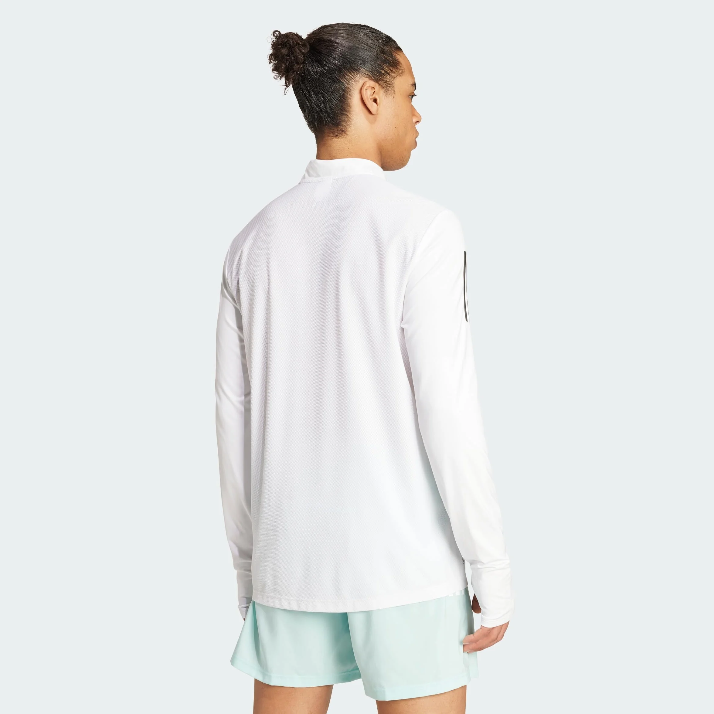 adidas Hombres Own The Run Half Zip Longsleeve Laufbekleidung Camiseta De Manga Larga Black - Negro