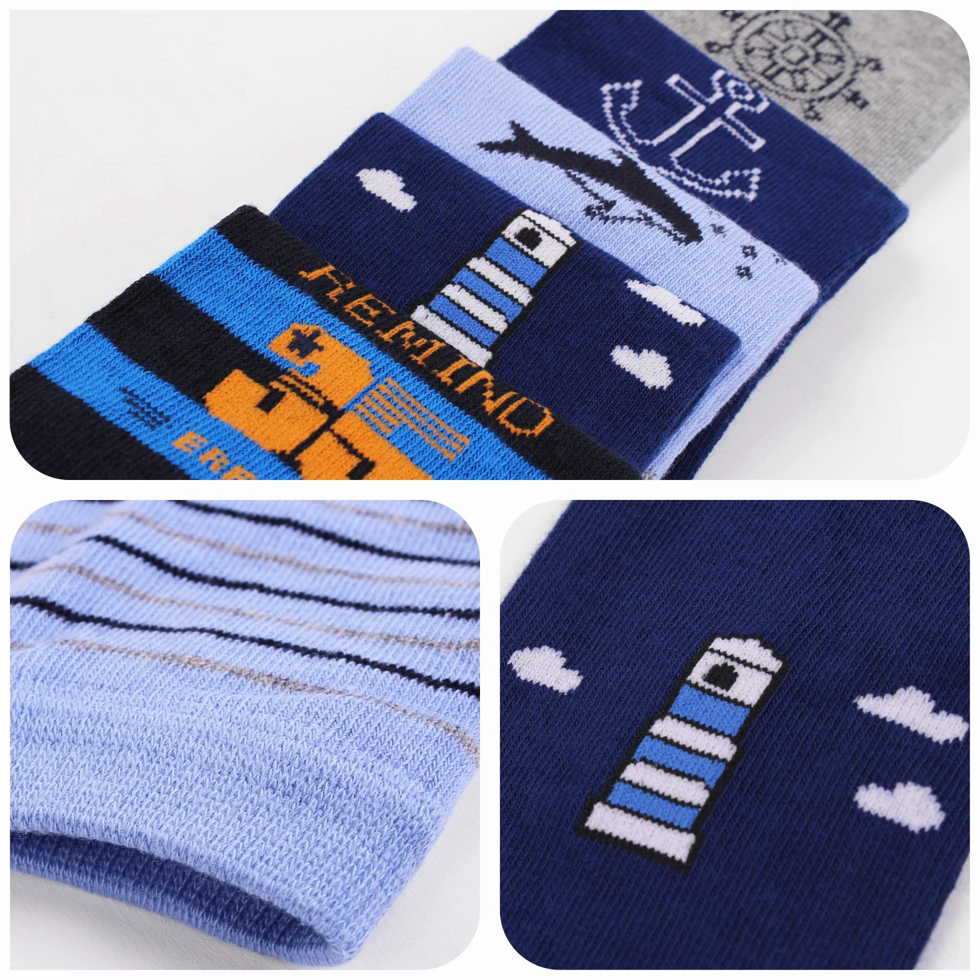 L&K-II Paquete de 5 Leggings para niños Pantalones para niños Pantalones Otoño Primavera Algodón hasta el Tobillo 2752