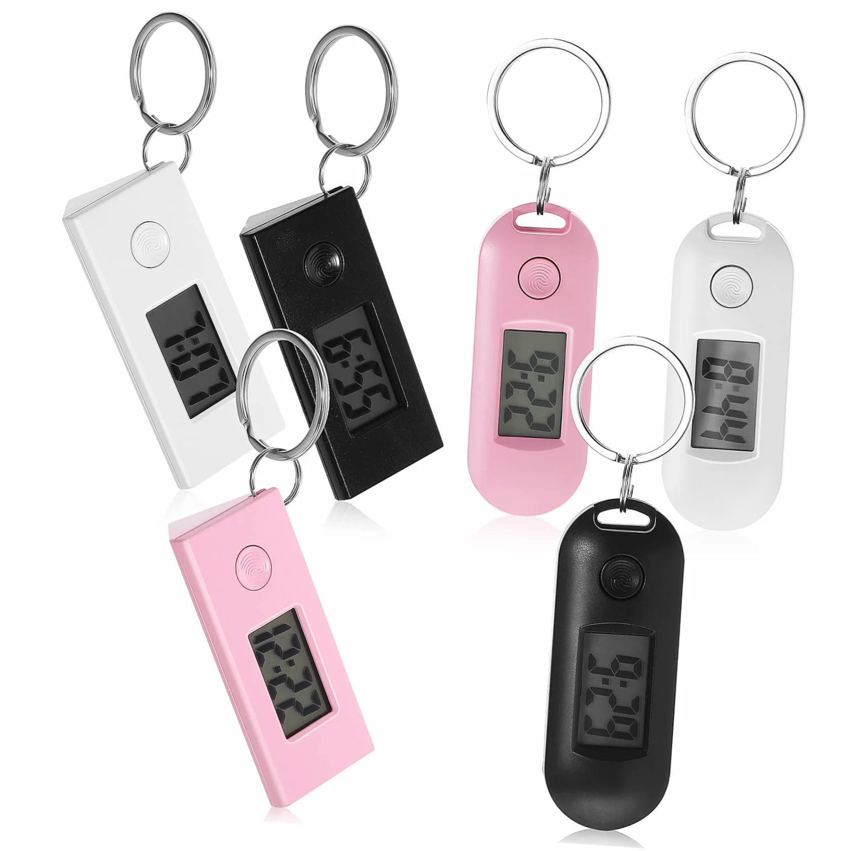 LIFKOME Reloj de Bolsillo Digital Llavero, Plástico ABS, Portátil para Exámenes Médicos