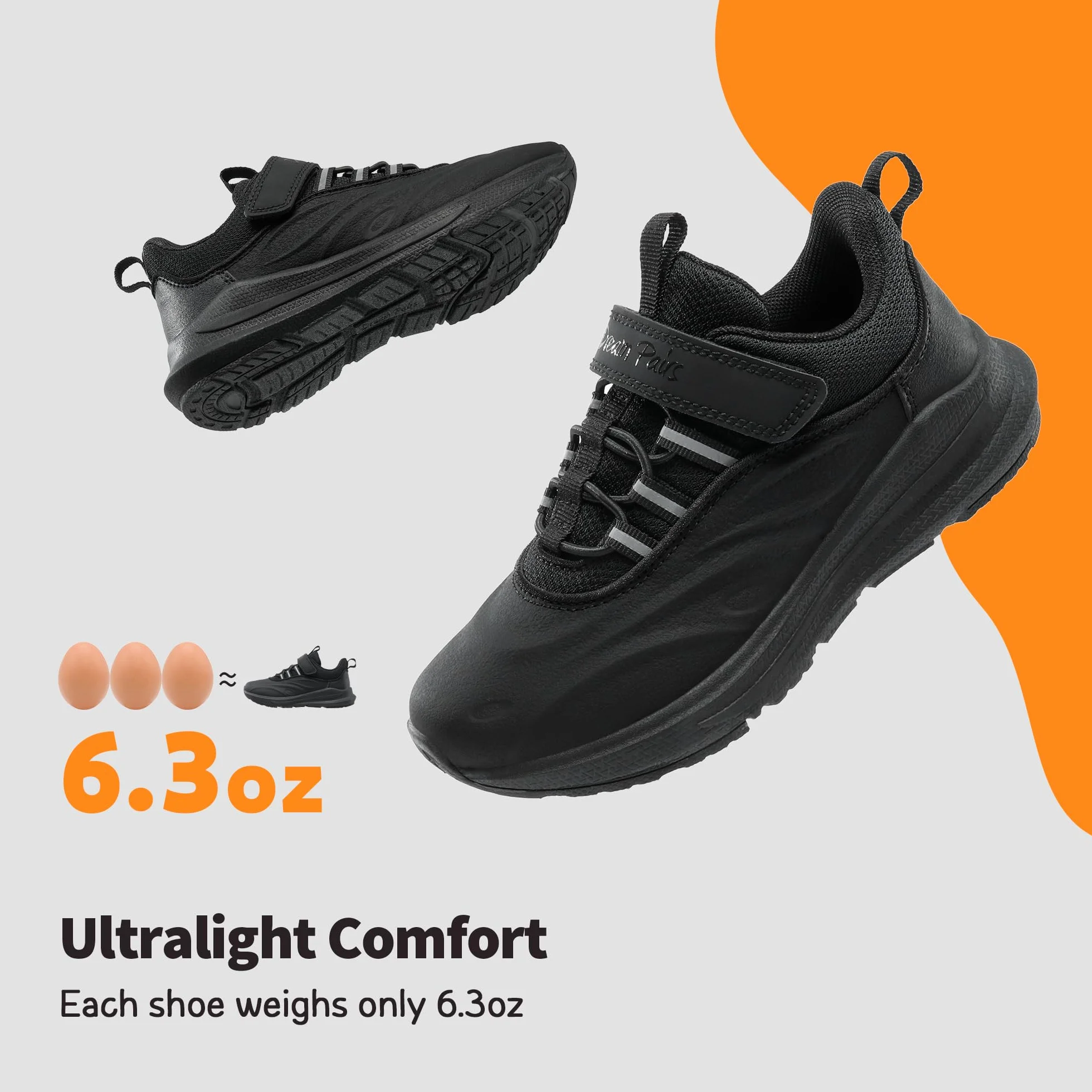 DREAM PAIRS Kids Zapatos Deportes Niños Niñas Tenis Durastep