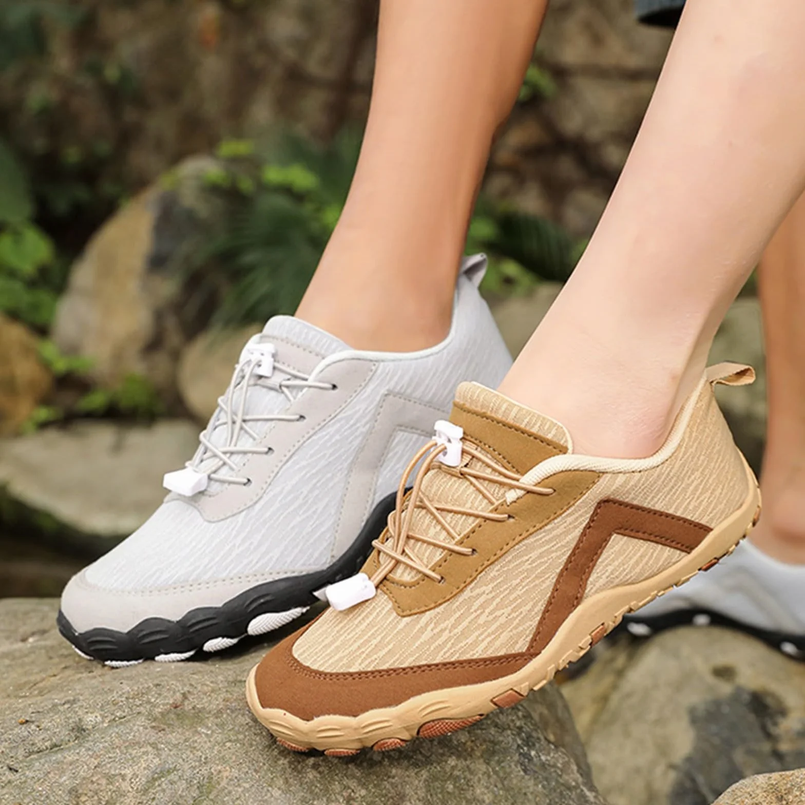 Genérico Zapatillas Gimnasio Mujer con Horma Ancha Zapatillas Mujer Deportivas Zapatos de Senderismo Y Montañismo de Dedos para Exteriores,Tamaño,Antideslizantes,para Parejas,Fitness,Deportes