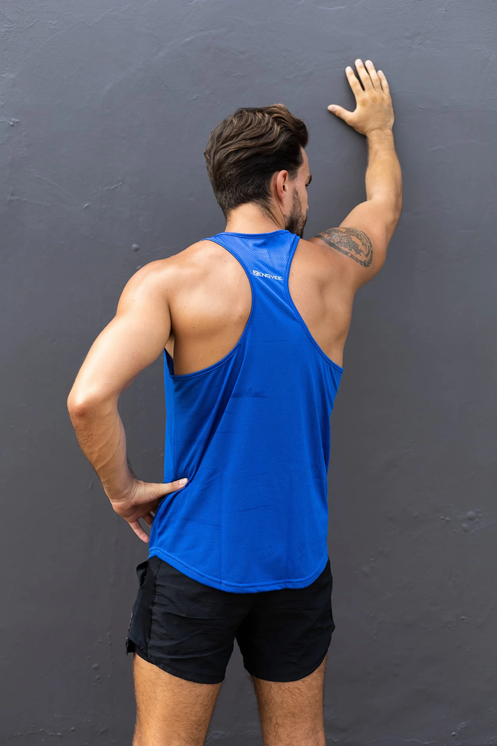 frueo 3 Pack Camiseta de Tirantes Deportiva Hombre Culturismo Fitness Tank Top Hombre Gym sin Mangas T-Shirts Chaleco