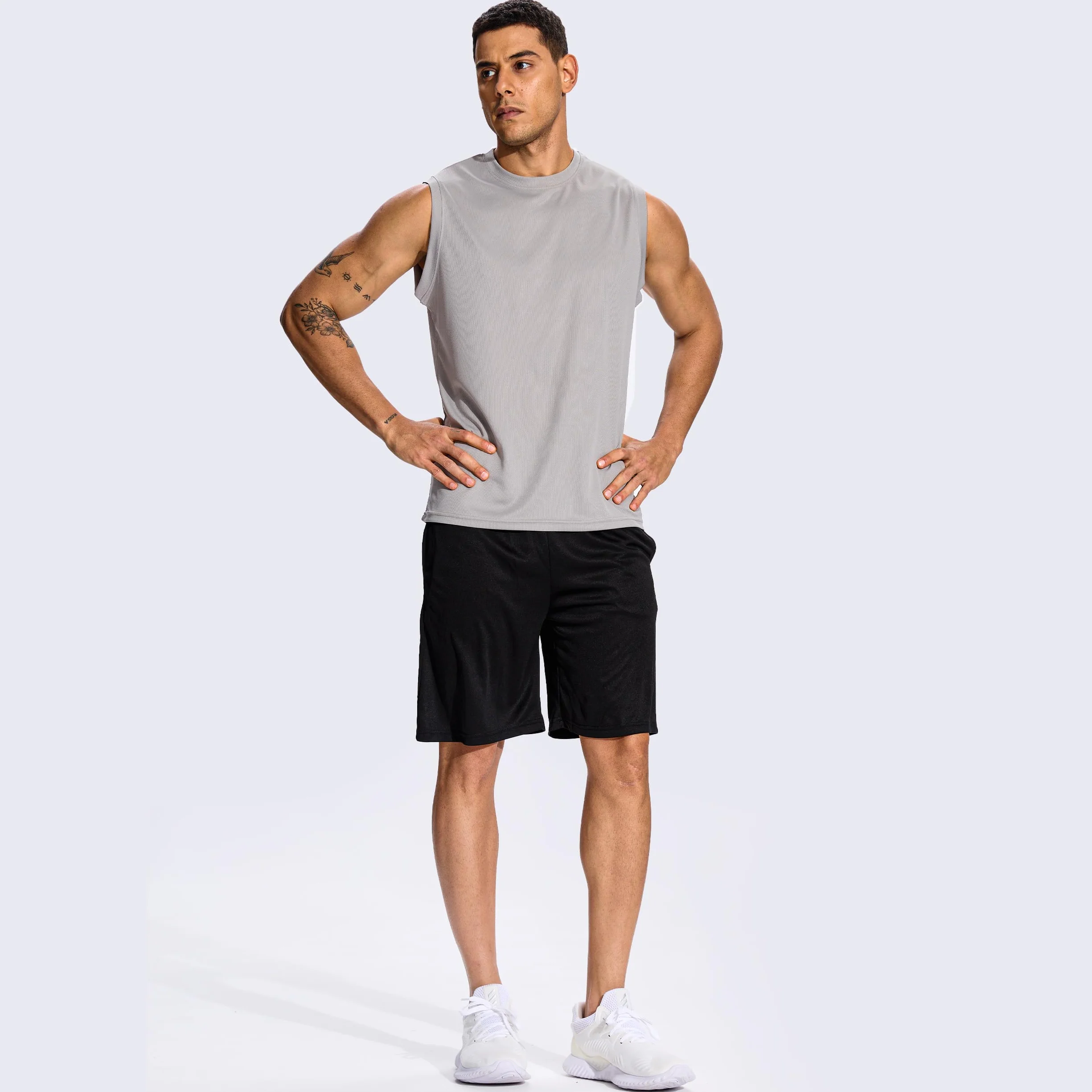 Hioutdoor 3 O 5 Confezioni Canotta Sportiva Da Uomo Senza Maniche Camicia Fitness Sotto Le Ascelle Muscolare Ad Asciugatura Rapida Corsa Traspirante Palestra Funzionale Gilet Multipack