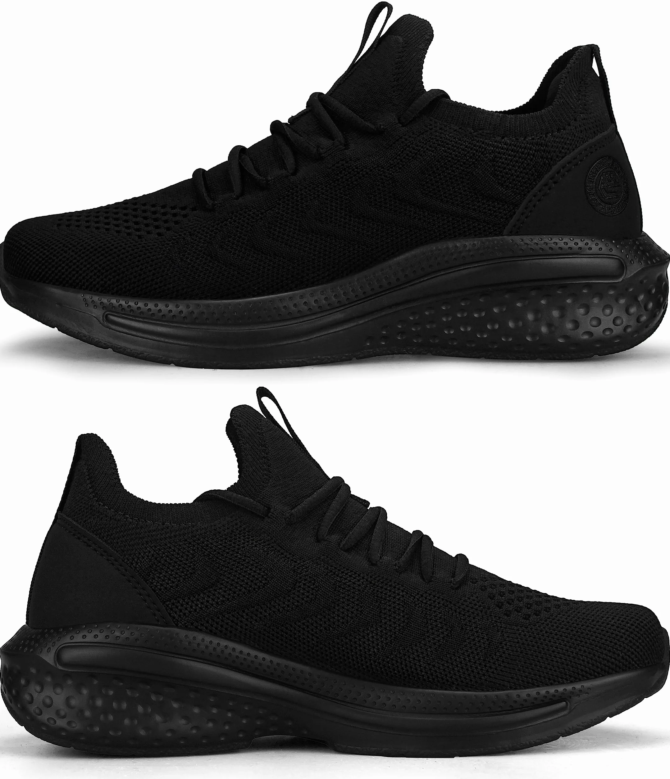 Giniros Zapatillas Mujer Running Deporte Azul Adulto Tacón bajo Puntera redonda Atlético Moda Slip-ins Sneakers Transpirable