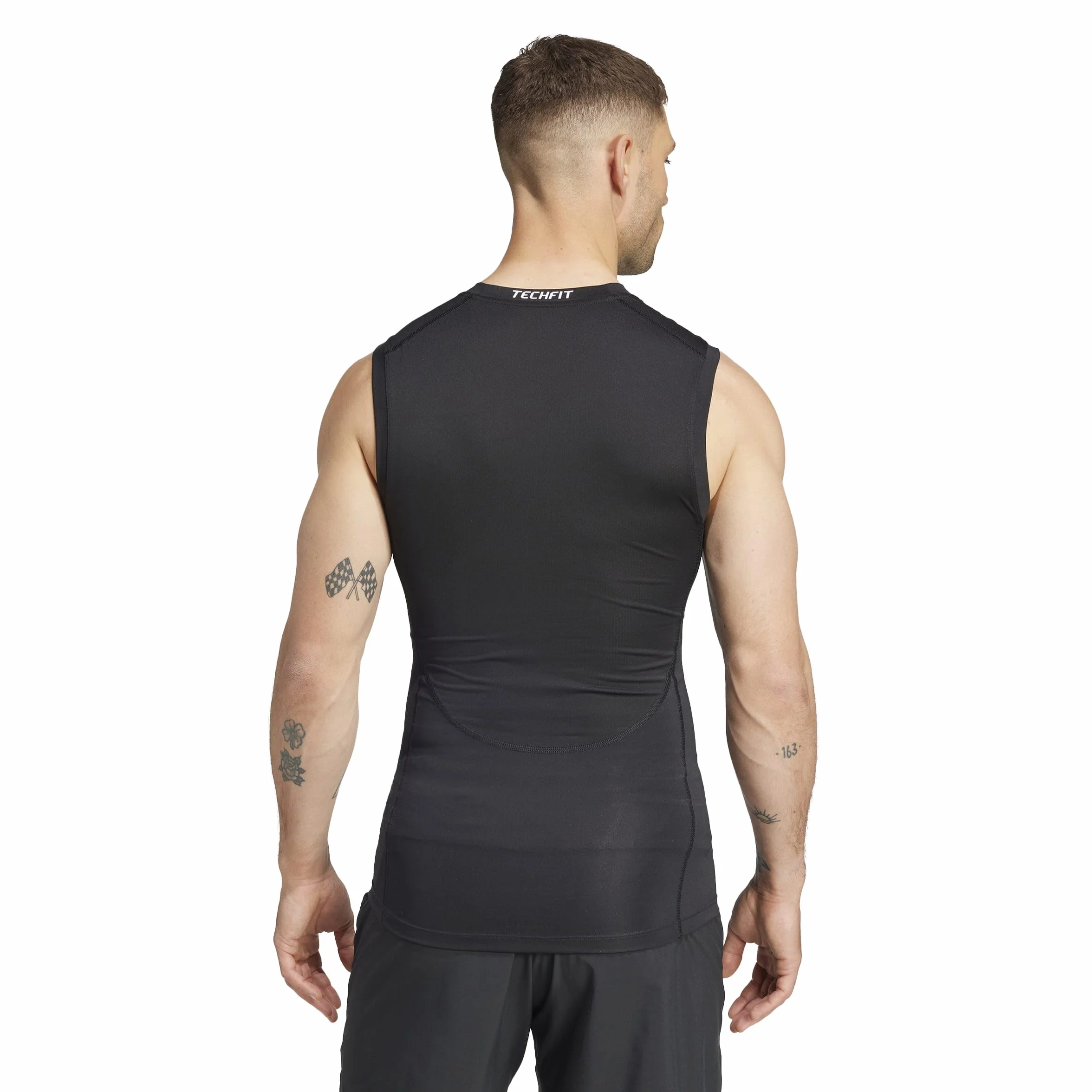 adidas Men's Camiseta sin Mangas de Entrenamiento de compresión Techfit