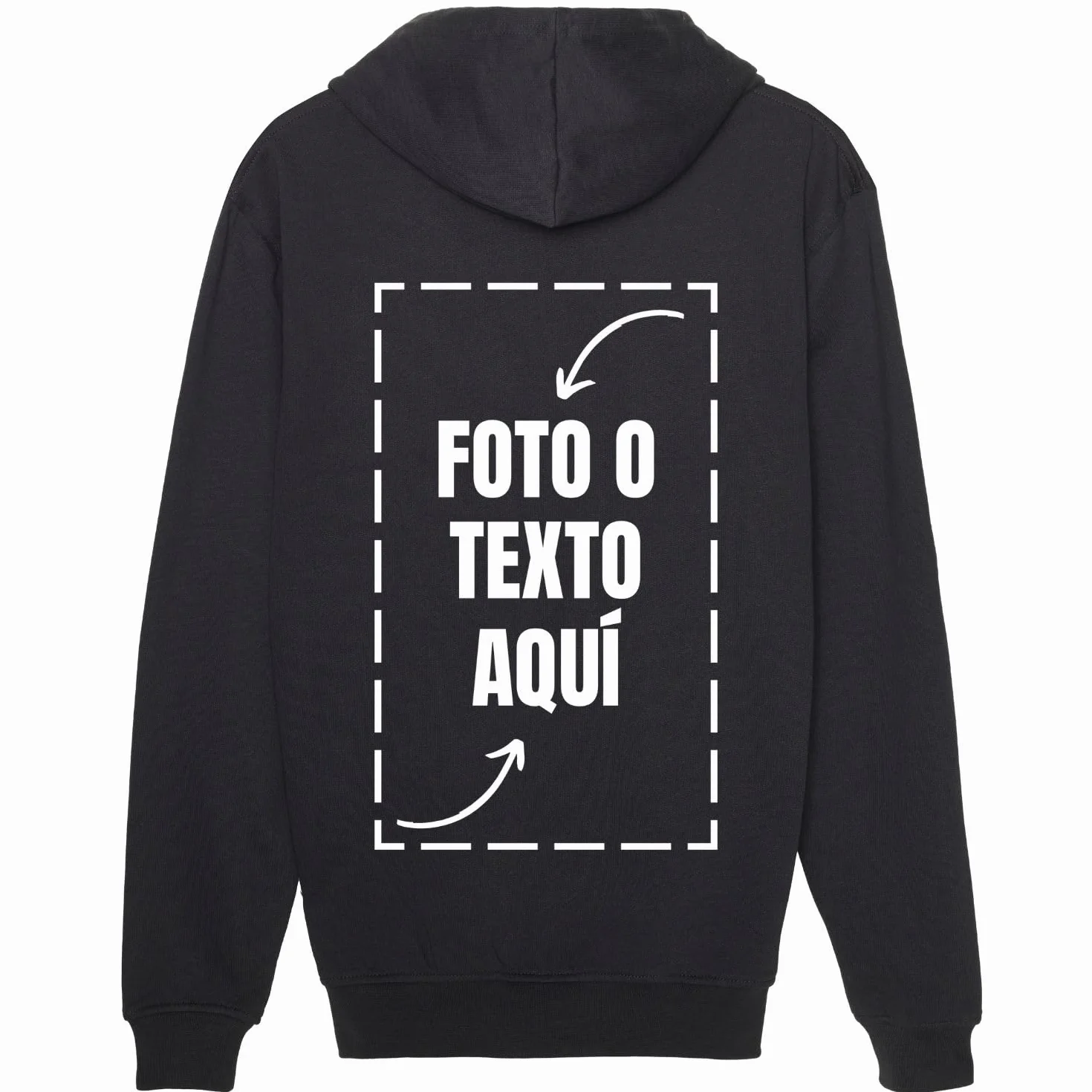 latostadora Sudadera Personalizada Hombre Mujer - Sudaderas Personalizadas Capucha - Sudaderas para Personalizar - Sudadera Personalizable por Delante y Detras - Personalised Hoodie Regalo