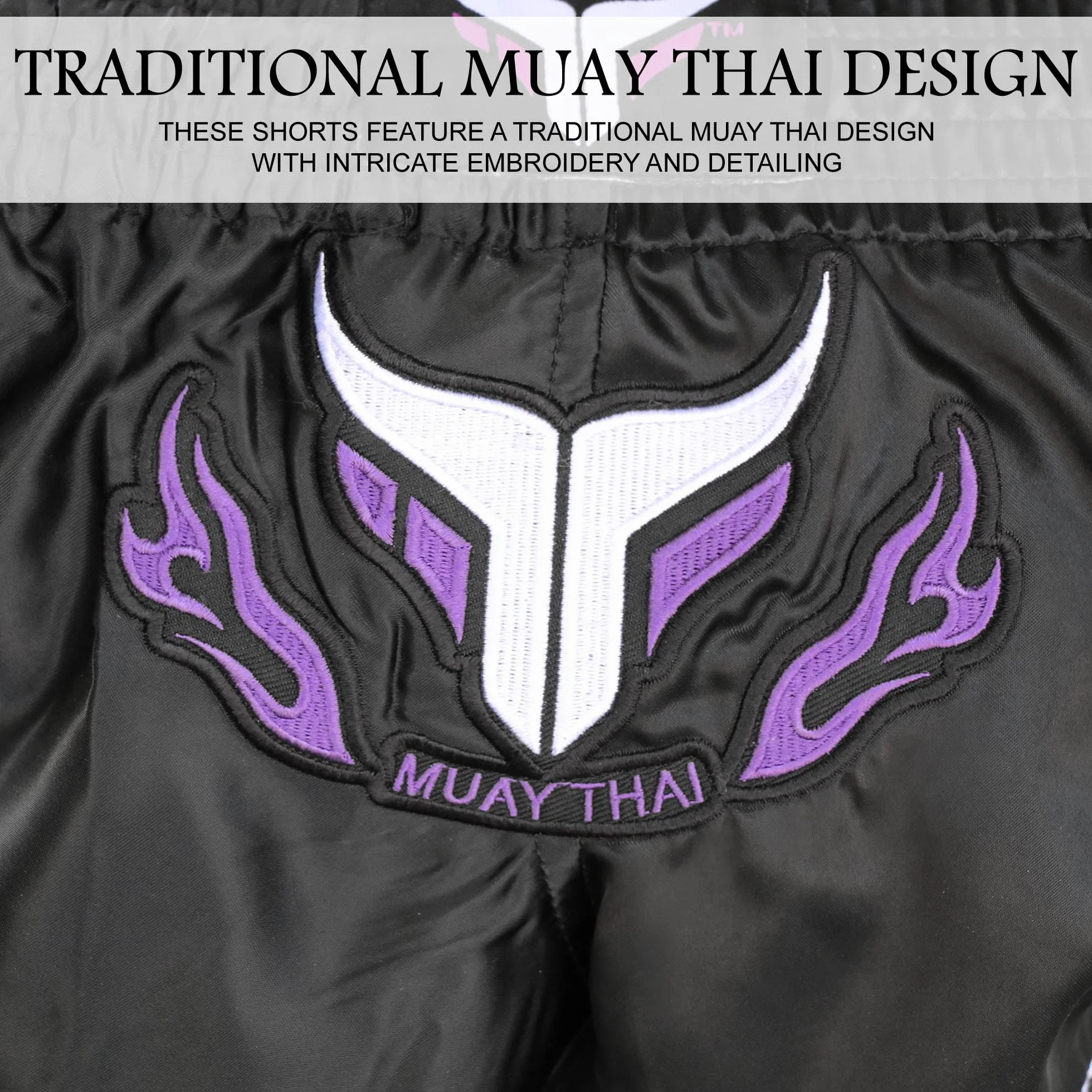 Mytra Fusion Pantalones Cortos de Muay Thai para Mujer, de Longitud Corta, Ideales para Lucha en Jaula, MMA, Kickboxing, Entrenamiento y Artes Marciales.