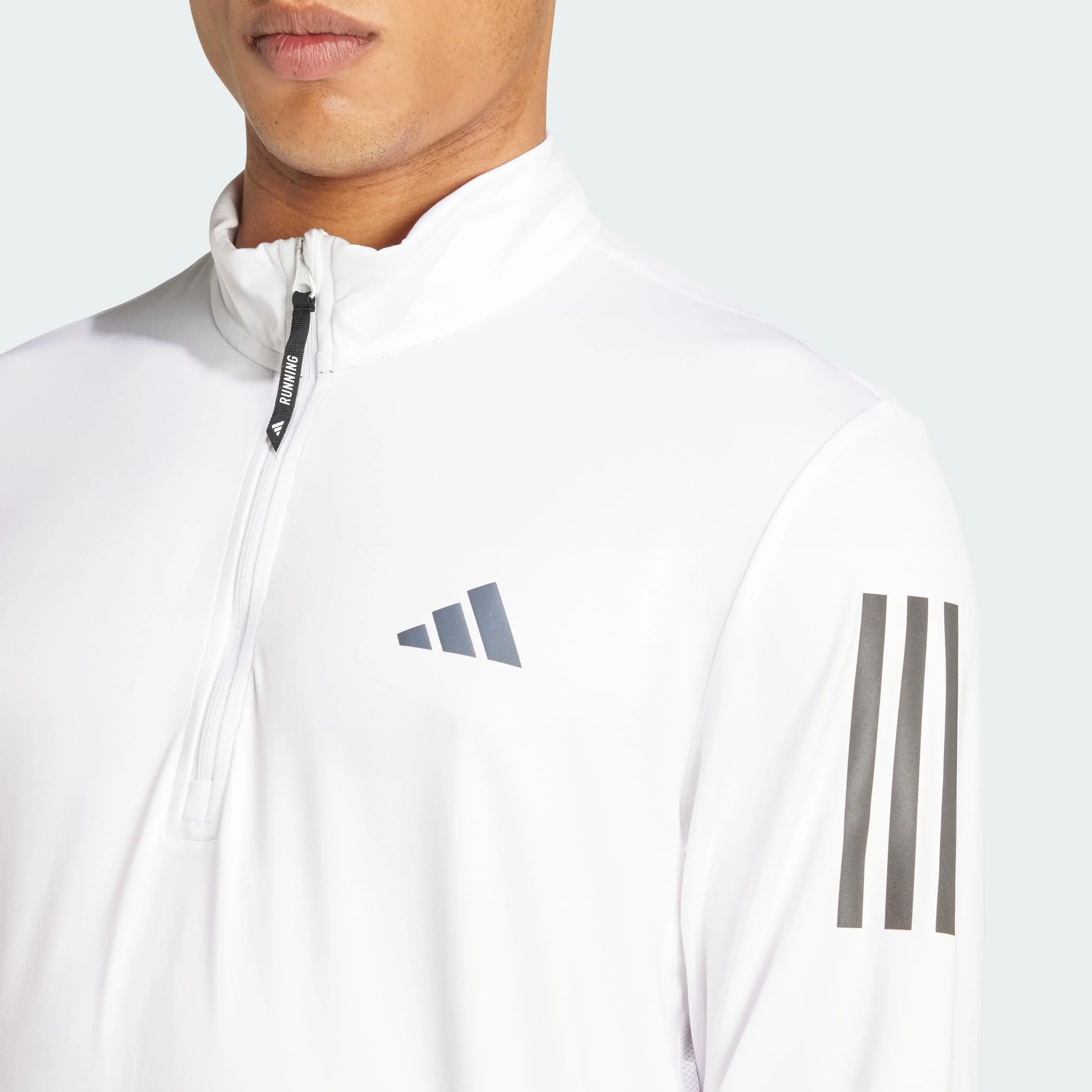 adidas Hombres Own The Run Half Zip Longsleeve Laufbekleidung Camiseta De Manga Larga Black - Negro