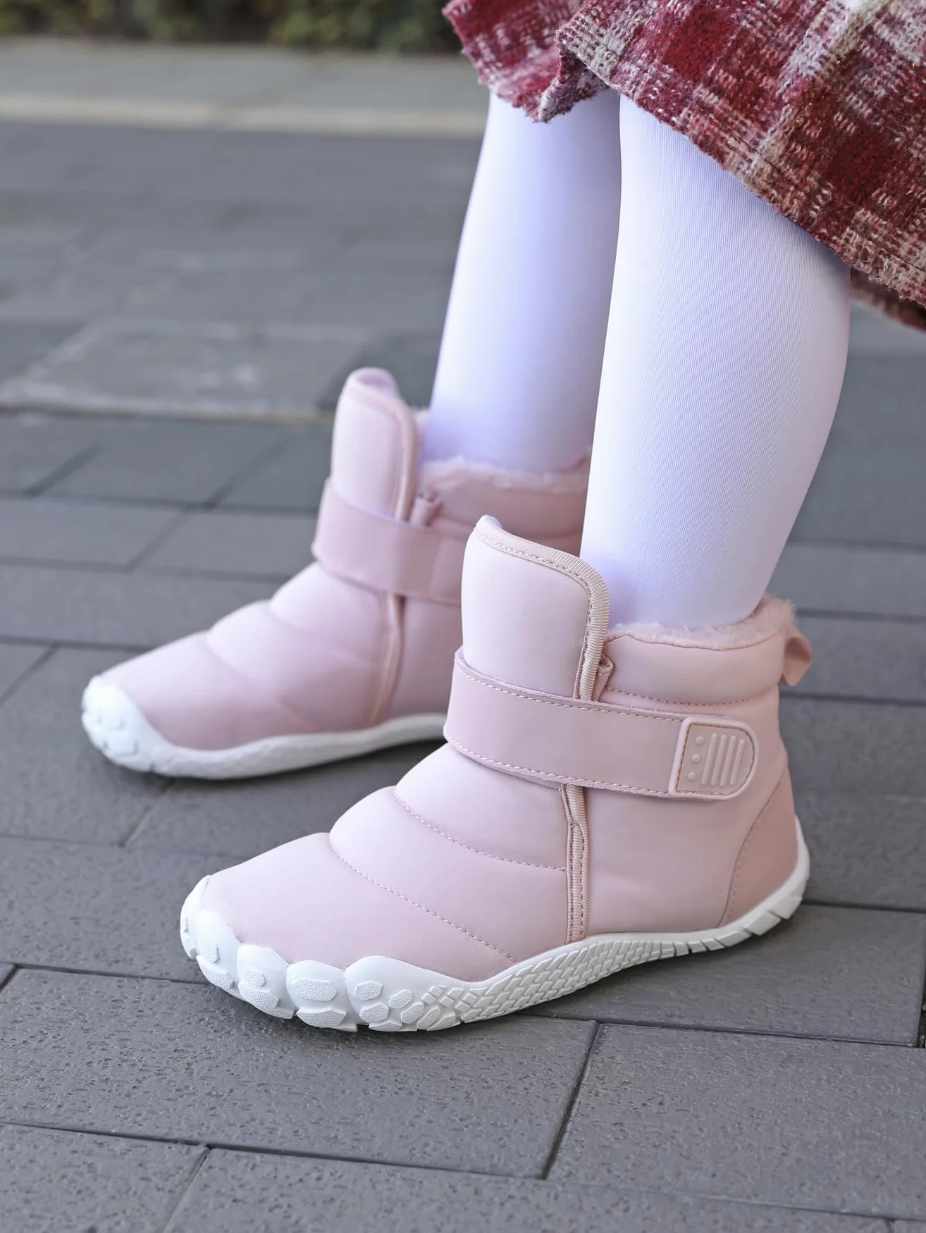 Unisex Niños Barefoot Botas de Invierno,Zapatos de Trekking Barefoot Minimalistas,Cómodas Antideslizante Bota de Invierno Gr.25-36 EU