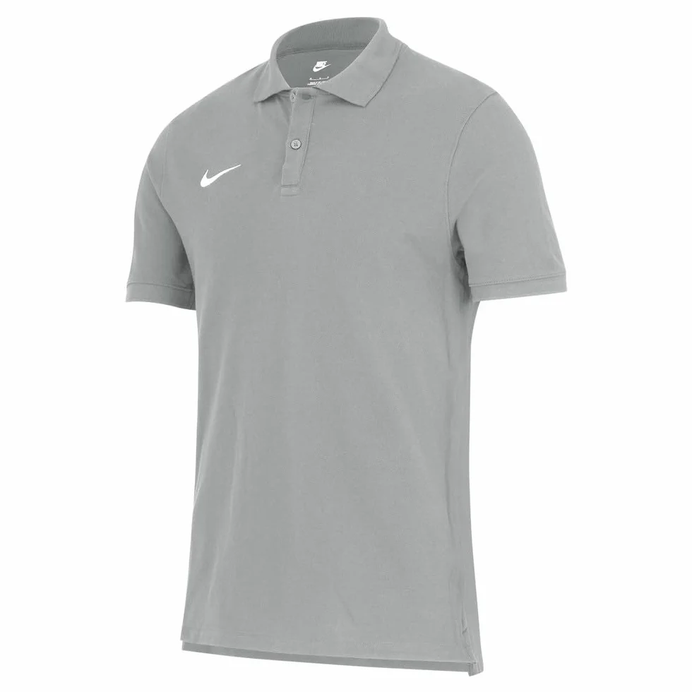 NIKE Mens Team Cotton Polo - Dark Heather Grey Camiseta Bebé-Niñas