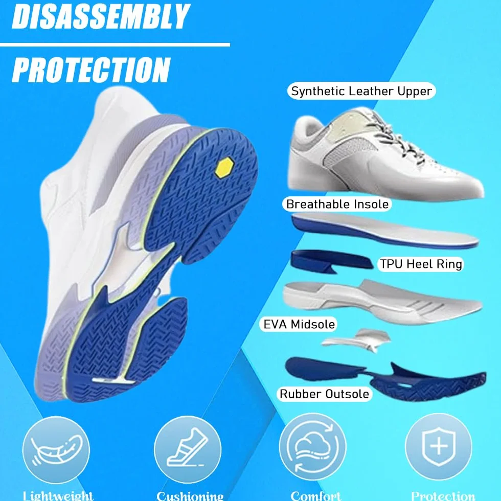 Hixingo Zapatillas Deportivas Hombre, Entrenamiento Anti-Slip, 38-48 EU, Running, Bádminton, Tenis
