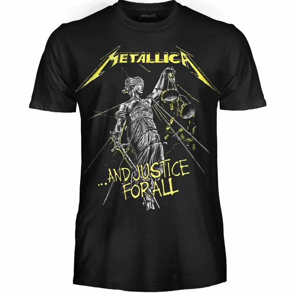 Metallica And Justice for All T-Shirt Heavy Metal Rock Camiseta Unisex Adulto Niño