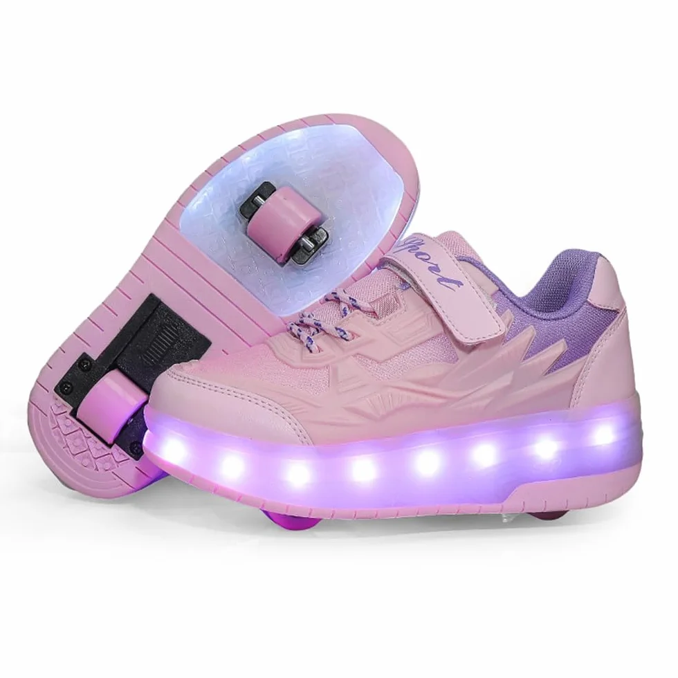 Zapatos con Ruedas Retráctiles para Niña y Niño Patines Deportivos 29-41 EU