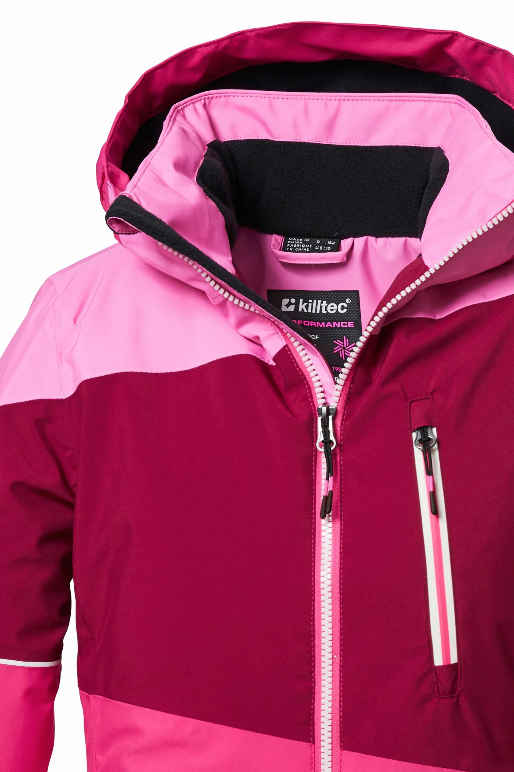 Killtec Ksw 331 Grls Ski Jckt Chaqueta de esquí/chaqueta funcional con capucha y protección contra la nieve Niñas