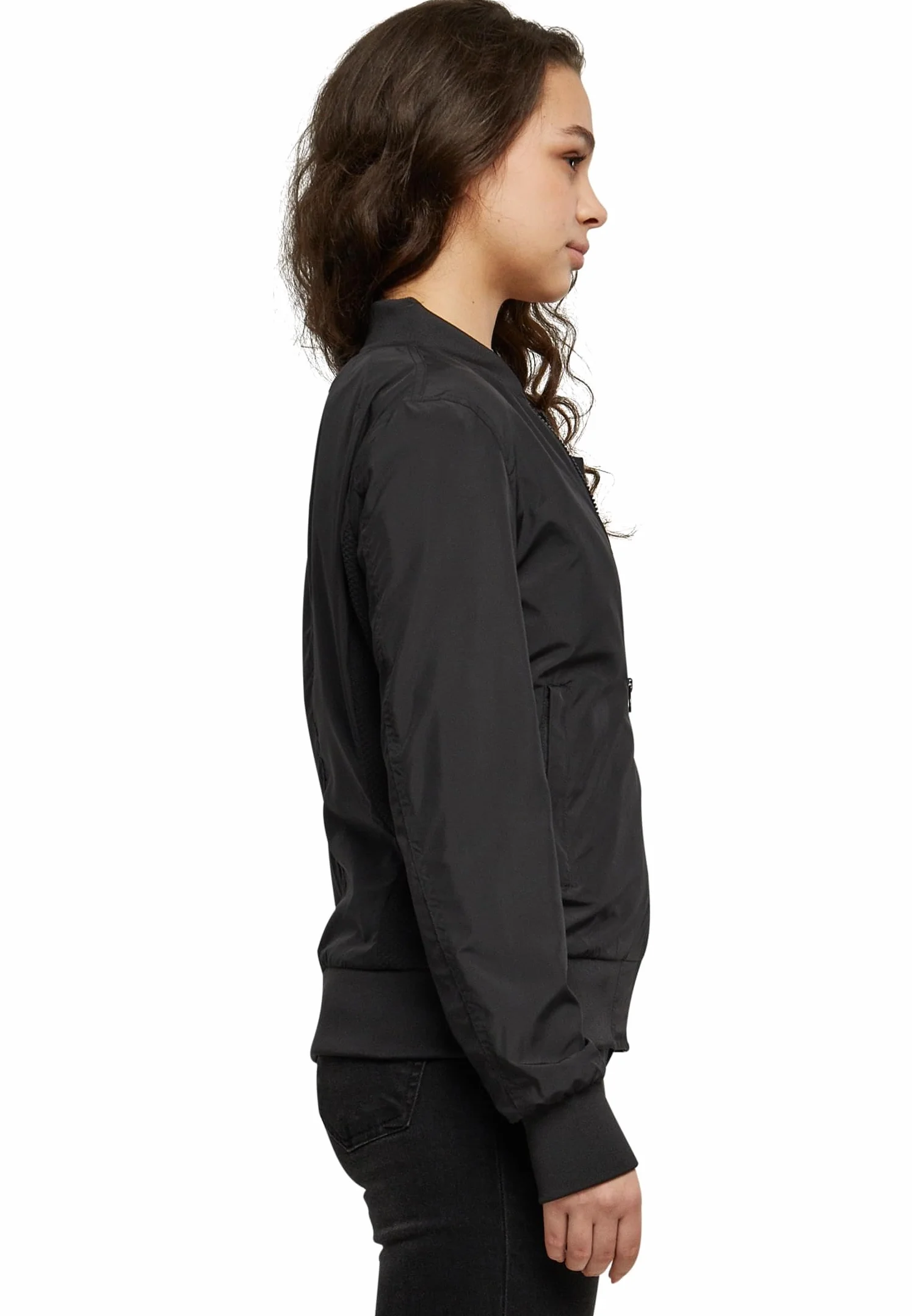 URBAN CLASSICS Chaqueta Bomber para Mujer con Bolsillos, Chaqueta Entretiempo otoño y primavera, Cazadora Acolchada de Corte Old School