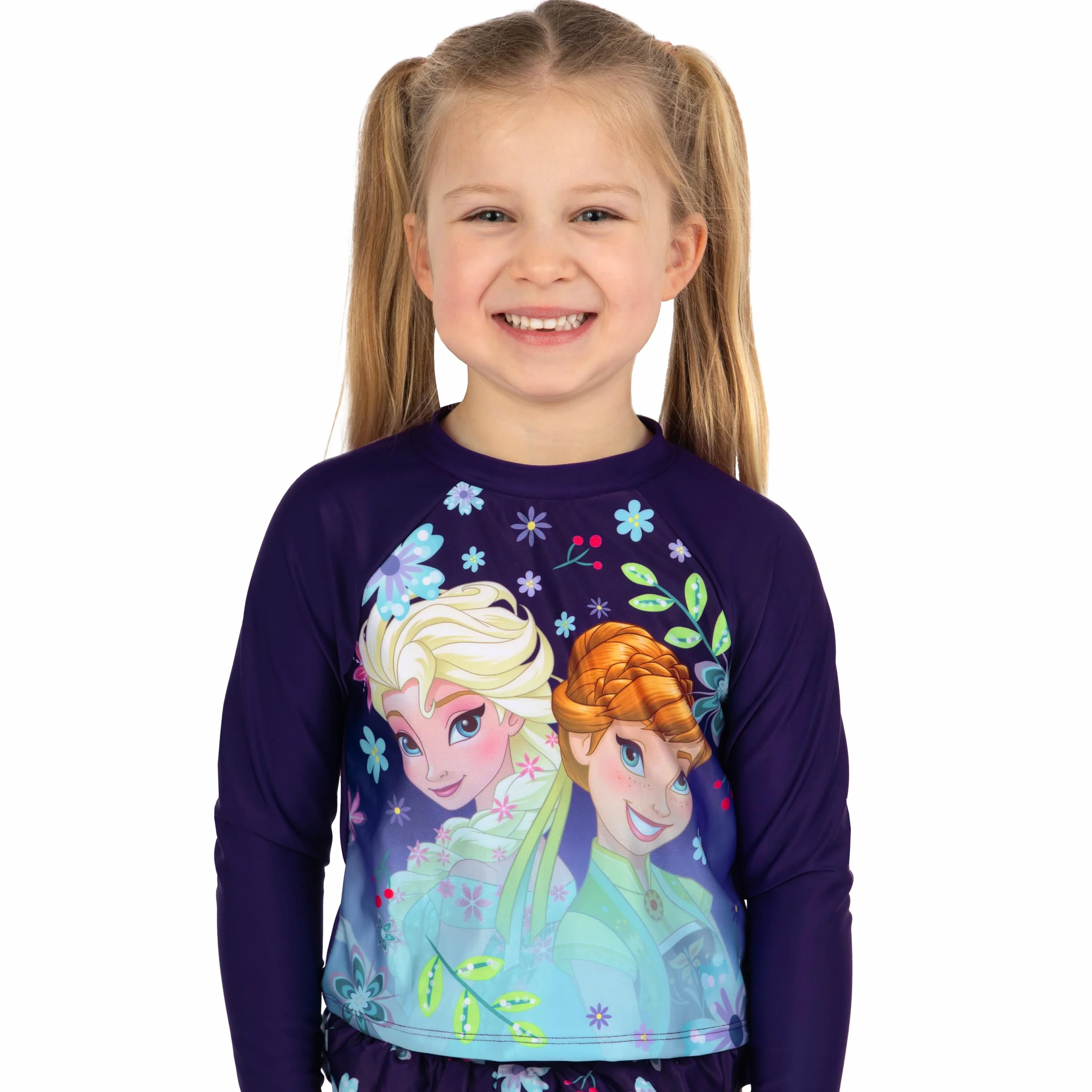 Disney Traje De Baño Froze n, Traje De Baño Elsa Y Anna, Bañador Niña Natacion Mangas Largas, Edad 2 A 10 Años