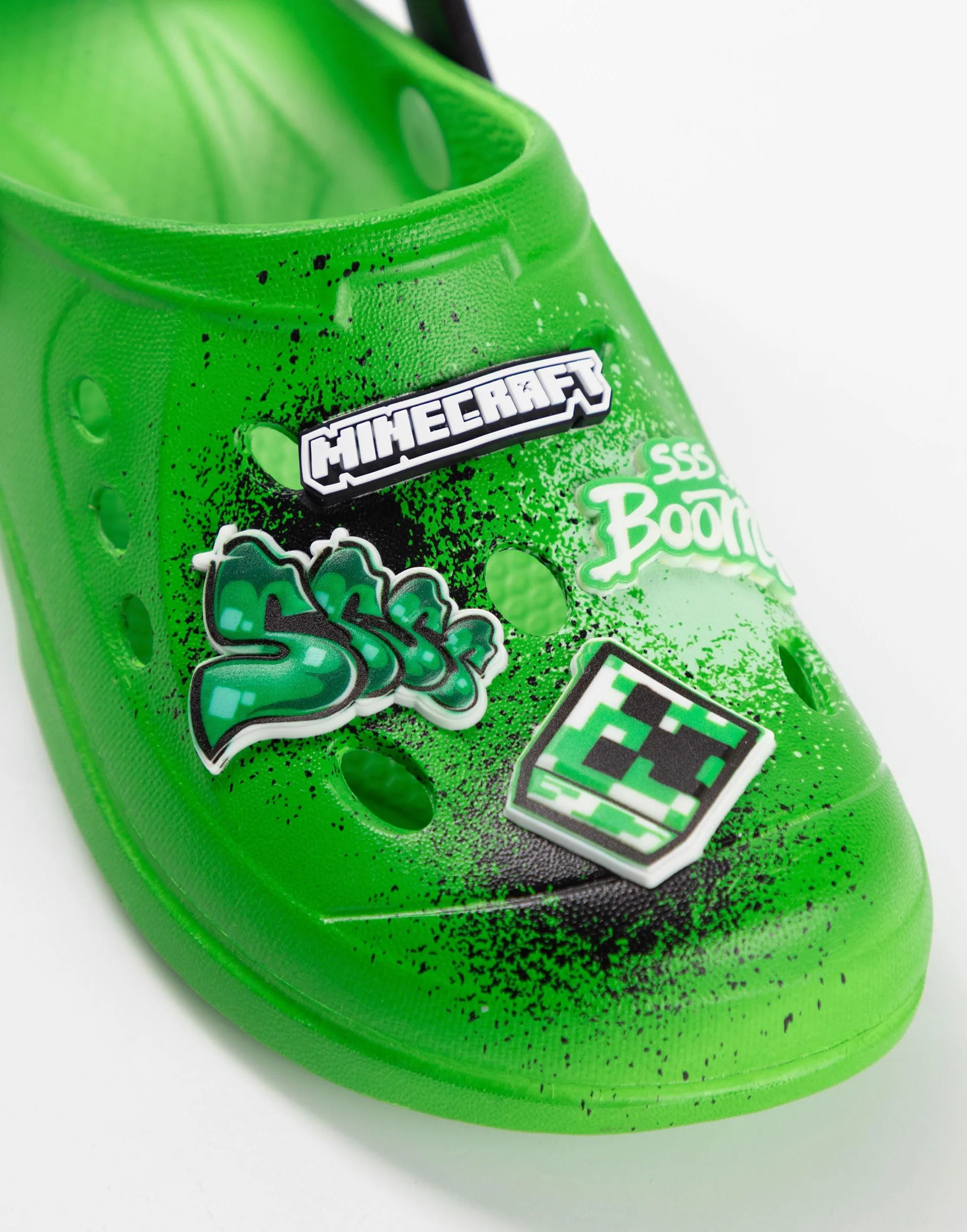 Minecraft Zuecos Creeper Verdes | Calzado de Playa para Niños | Diseño de Dibujos Animados TNT Boom | Estilo Urbano | Accesorios de Videojuegos para