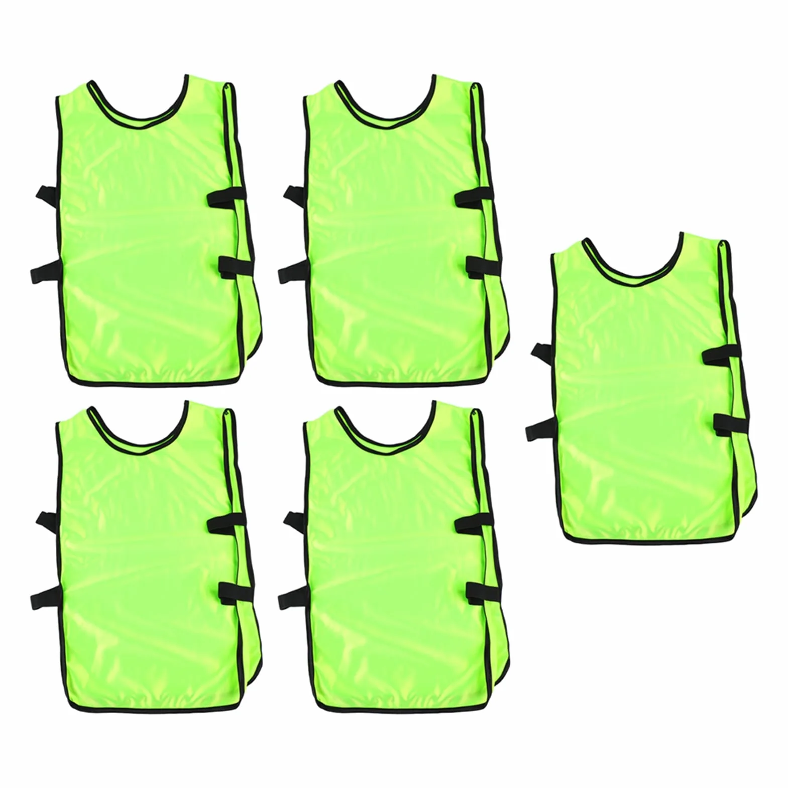 Chaleco de Práctica para Niños 5 Piezas, Pinnies de Fútbol Sin Mangas